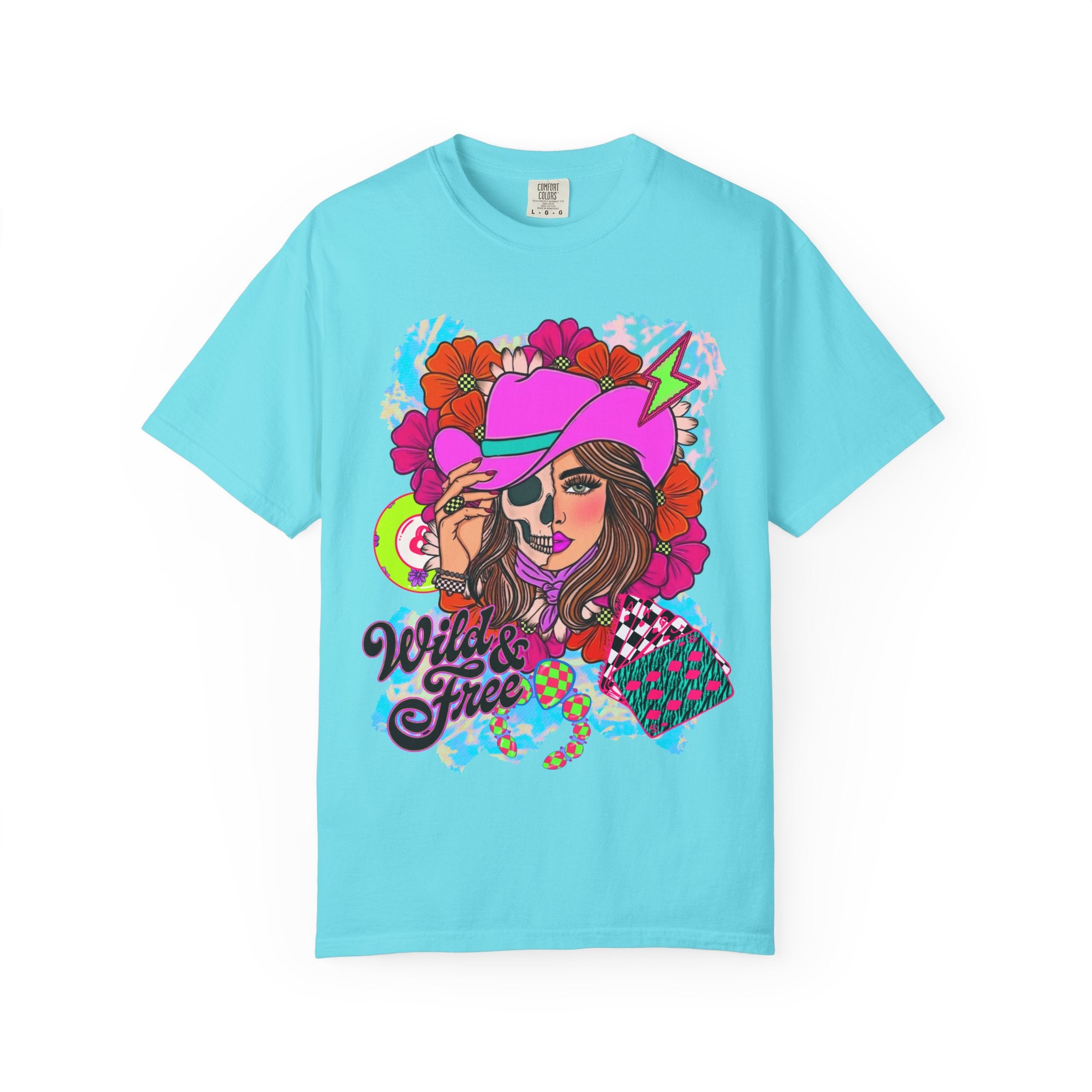 Wild & Free Cowgirl Graphic Tee - Comfort Colors