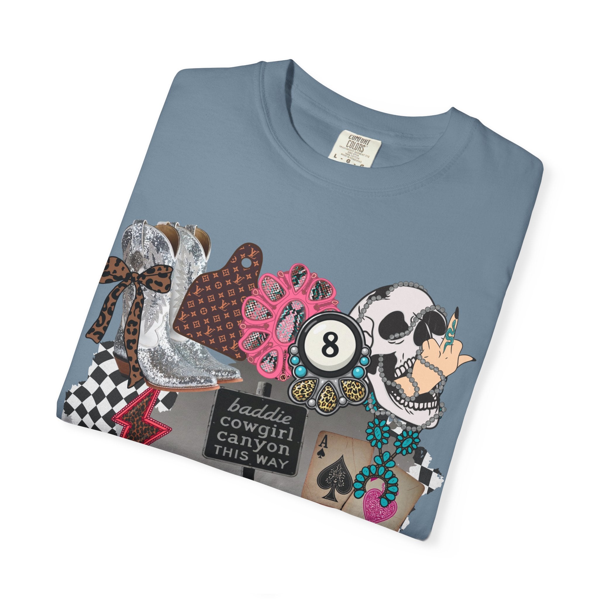 Baddie Cowgirl Canyon Graphic Tee - Comfort Colors