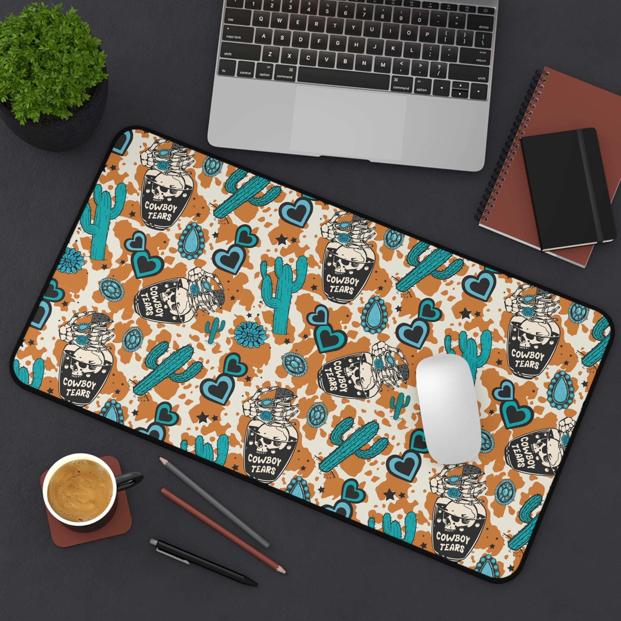 Cowboy Tears Pattern Desk Mat
