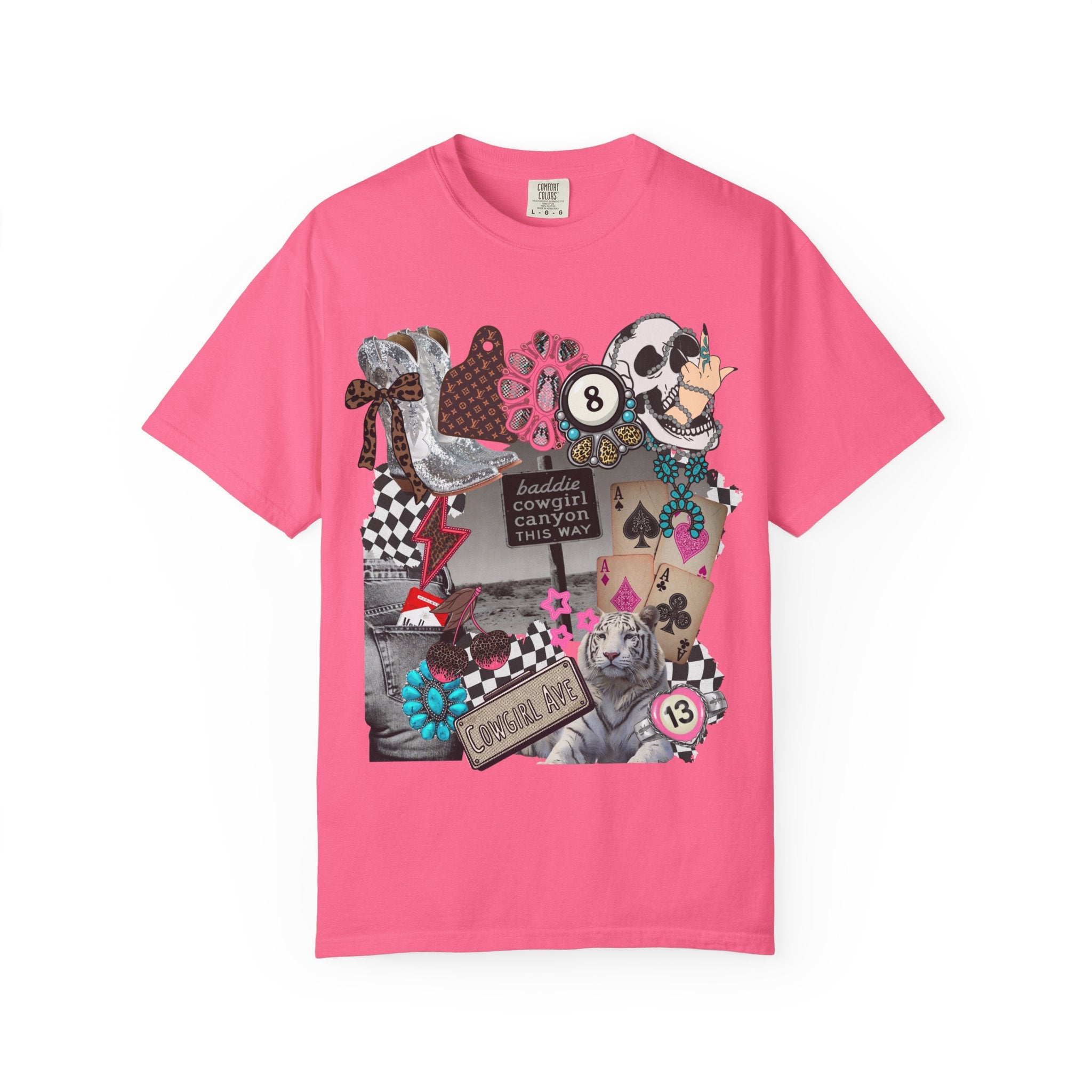 Baddie Cowgirl Canyon Graphic Tee - Comfort Colors
