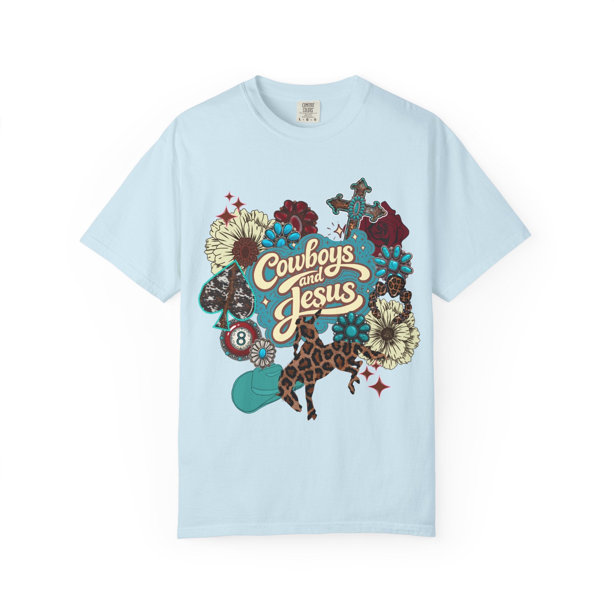 Cowboys & Jesus Graphic Tee - Comfort Colors
