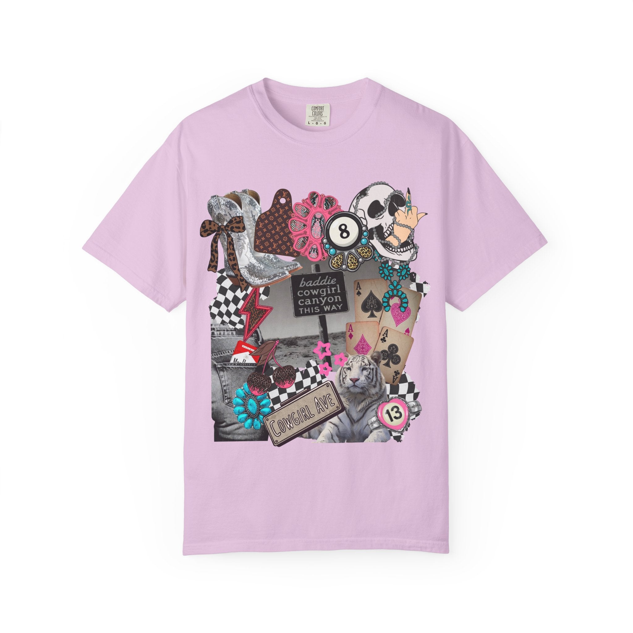 Baddie Cowgirl Canyon Graphic Tee - Comfort Colors