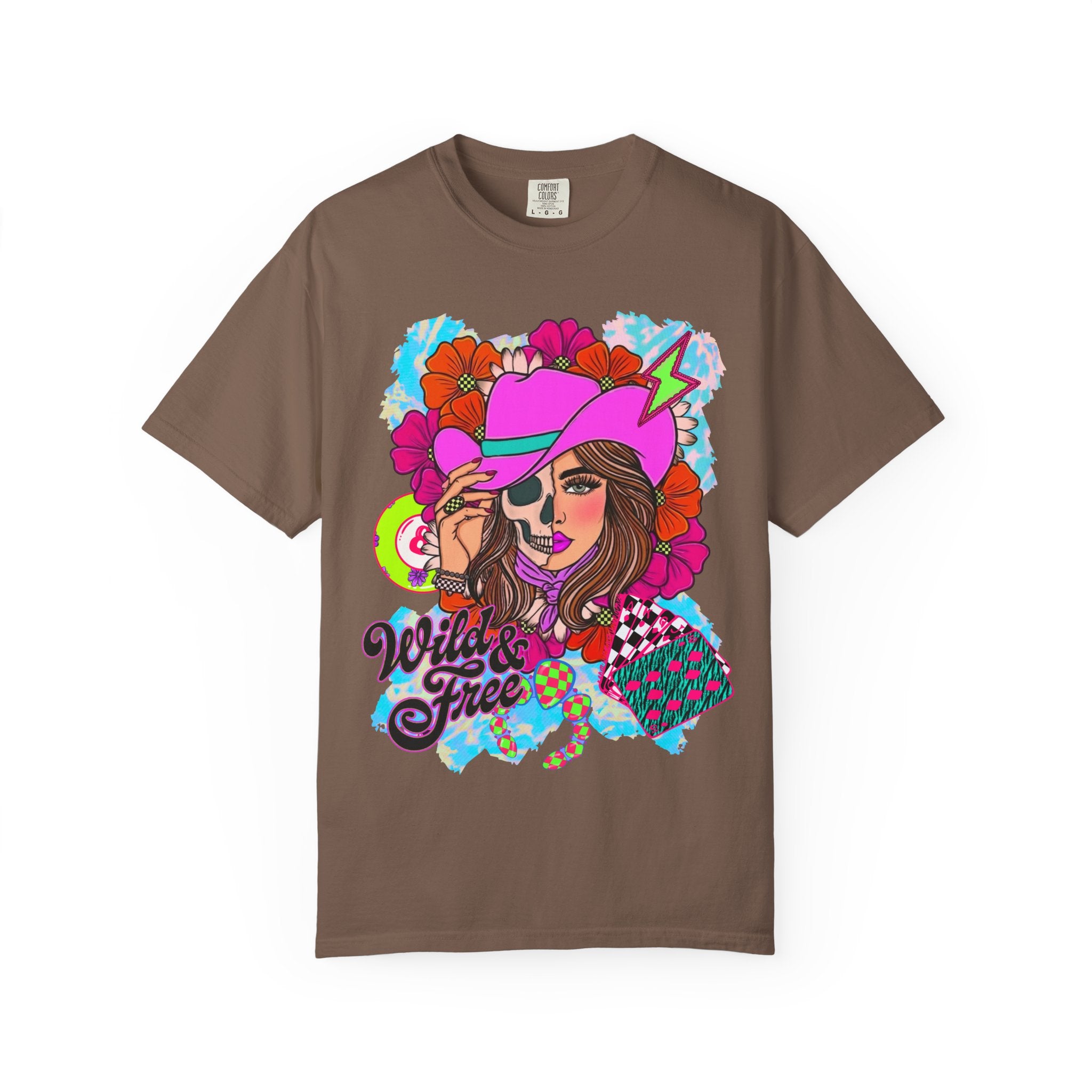 Wild & Free Cowgirl Graphic Tee - Comfort Colors