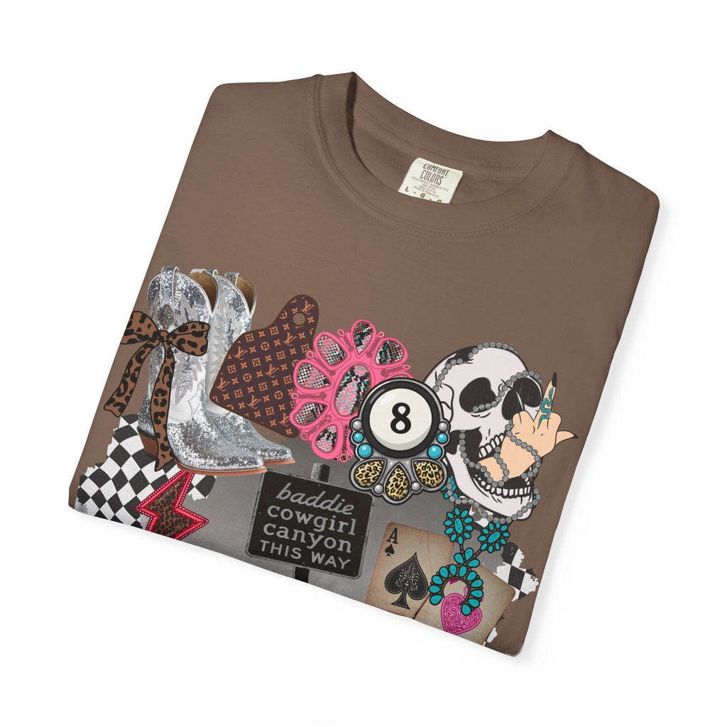 Baddie Cowgirl Canyon Graphic Tee - Comfort Colors