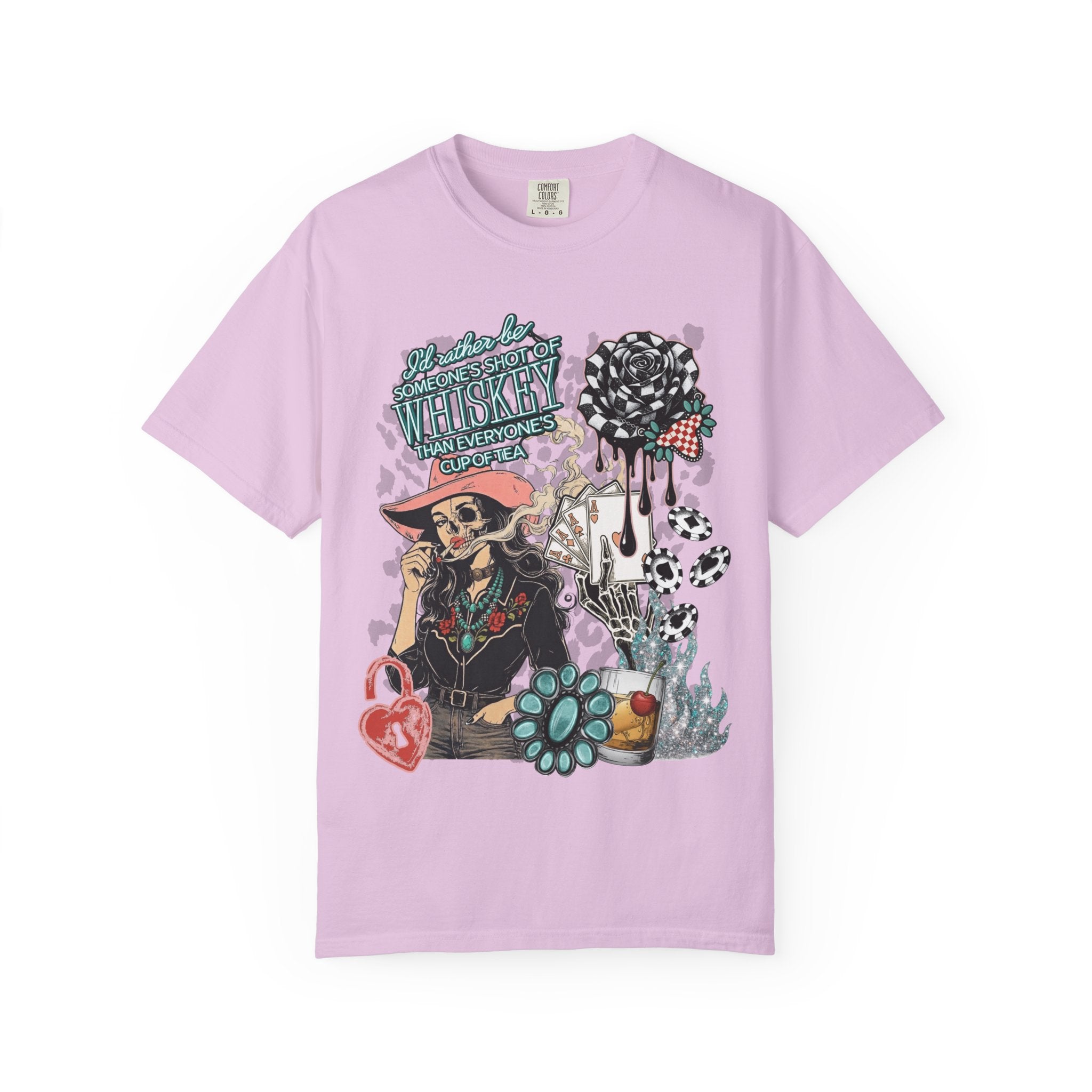 Whiskey Over Tea Graphic Tee - Comfort Colors