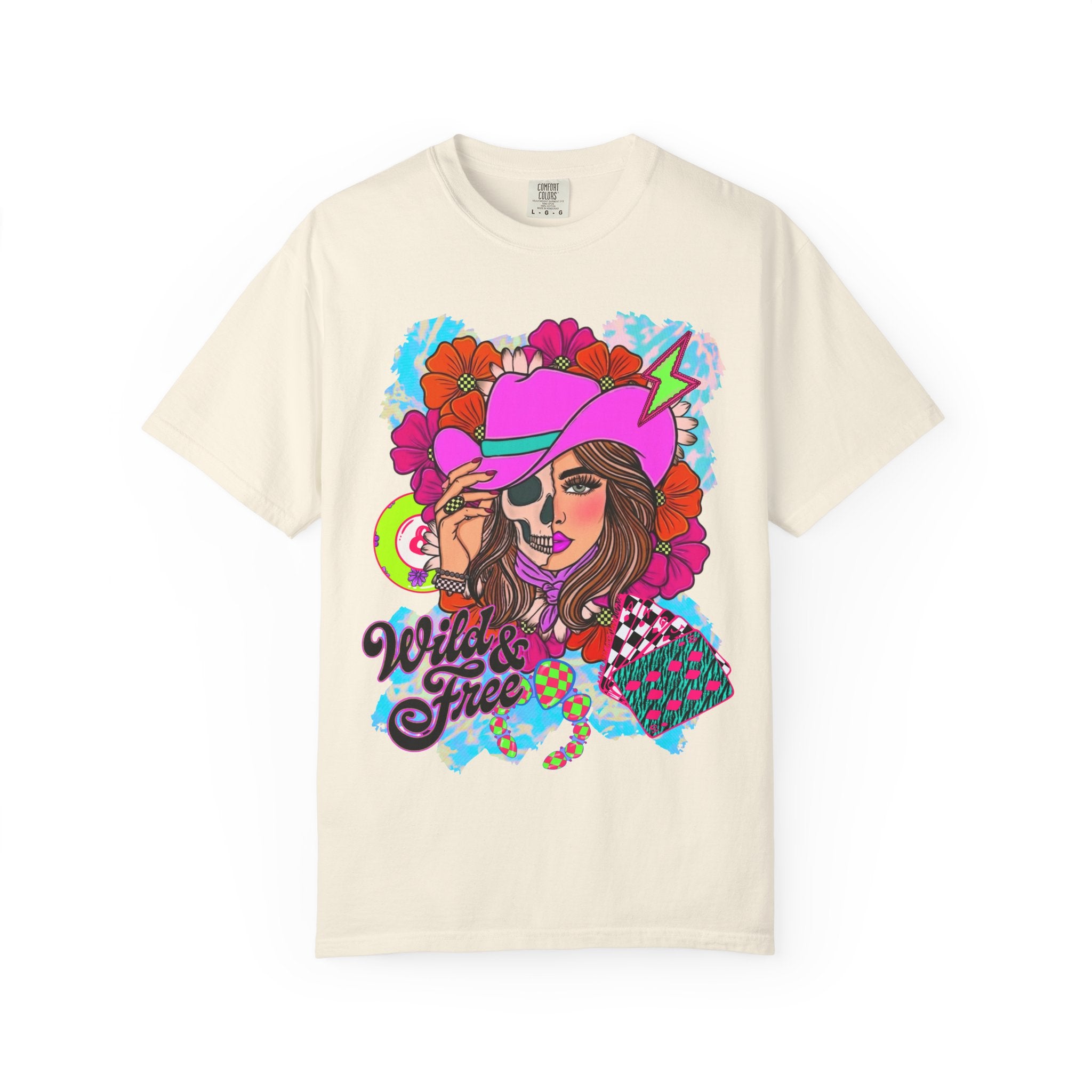 Wild & Free Cowgirl Graphic Tee - Comfort Colors
