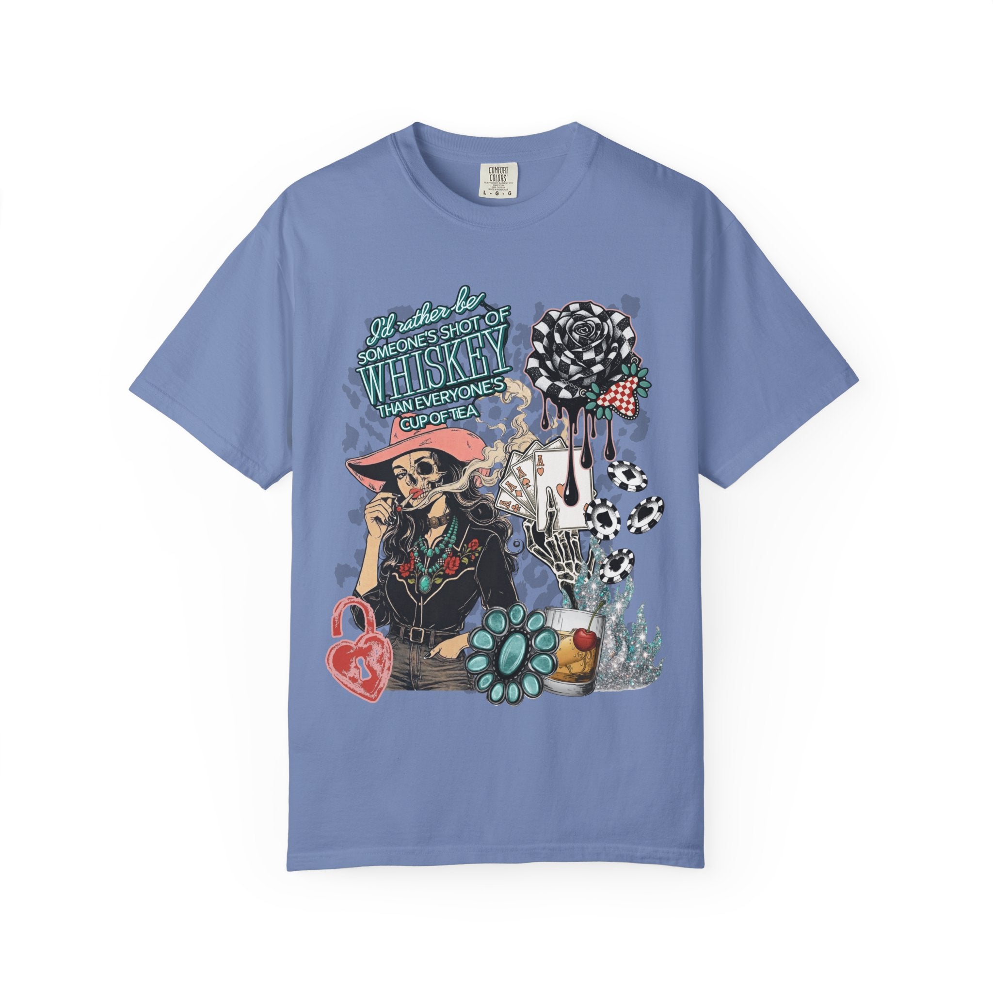 Whiskey Over Tea Graphic Tee - Comfort Colors