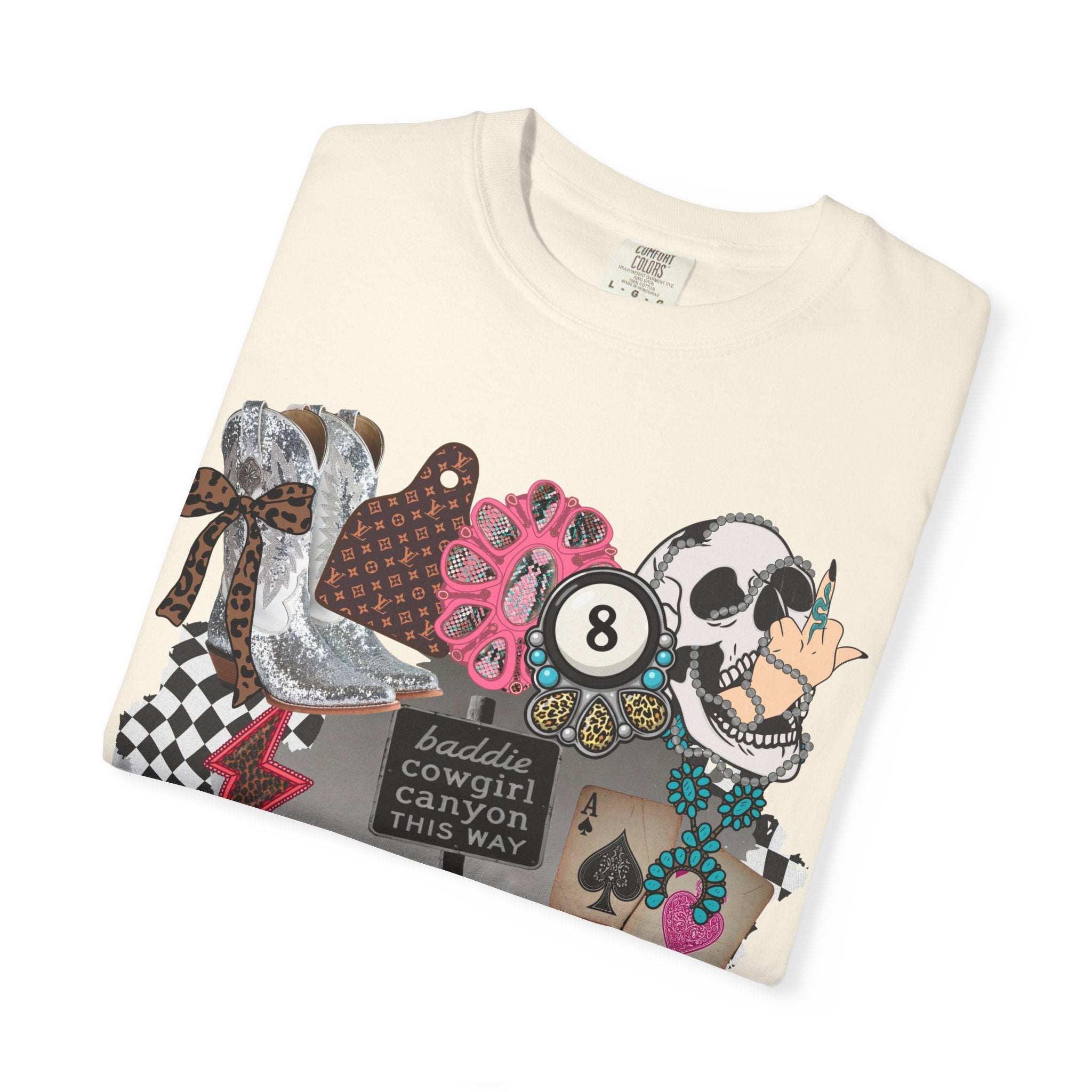 Baddie Cowgirl Canyon Graphic Tee - Comfort Colors