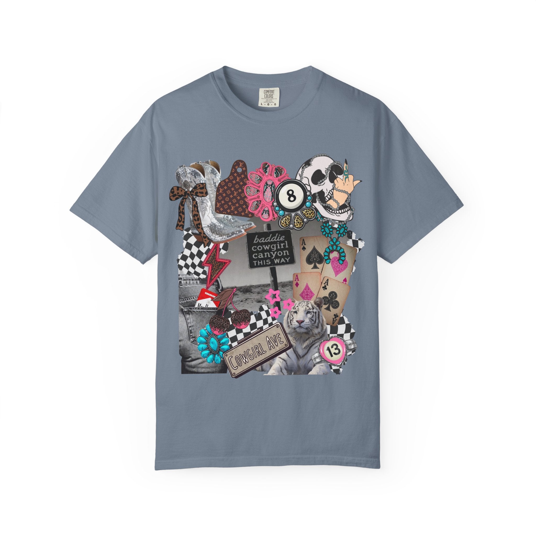 Baddie Cowgirl Canyon Graphic Tee - Comfort Colors