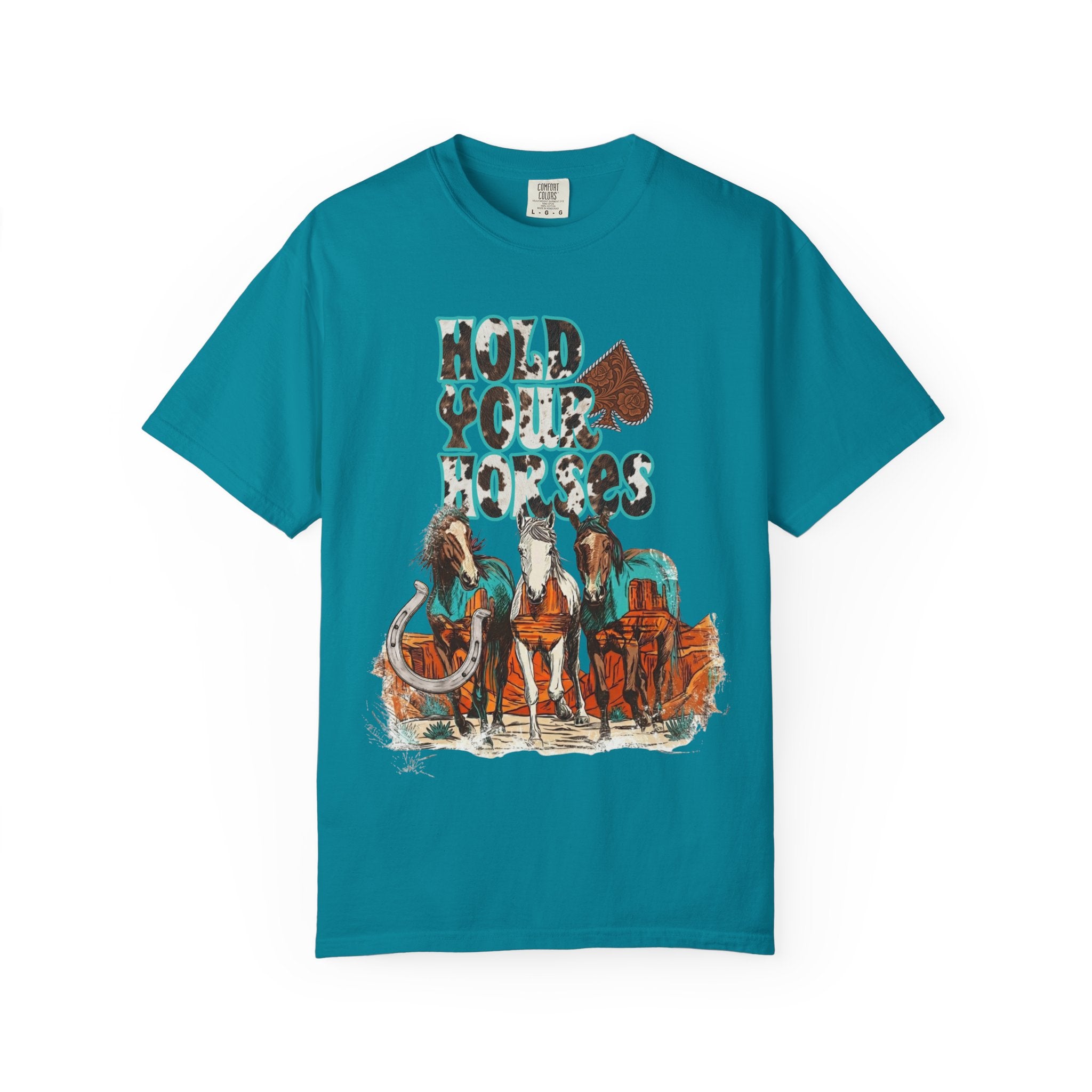 Hold Your Horses Graphic Tee - Comfort Colors