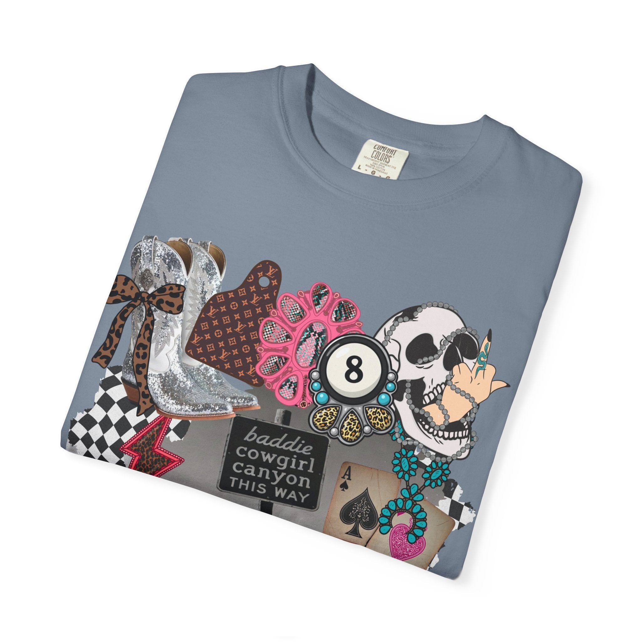 Baddie Cowgirl Canyon Graphic Tee - Comfort Colors