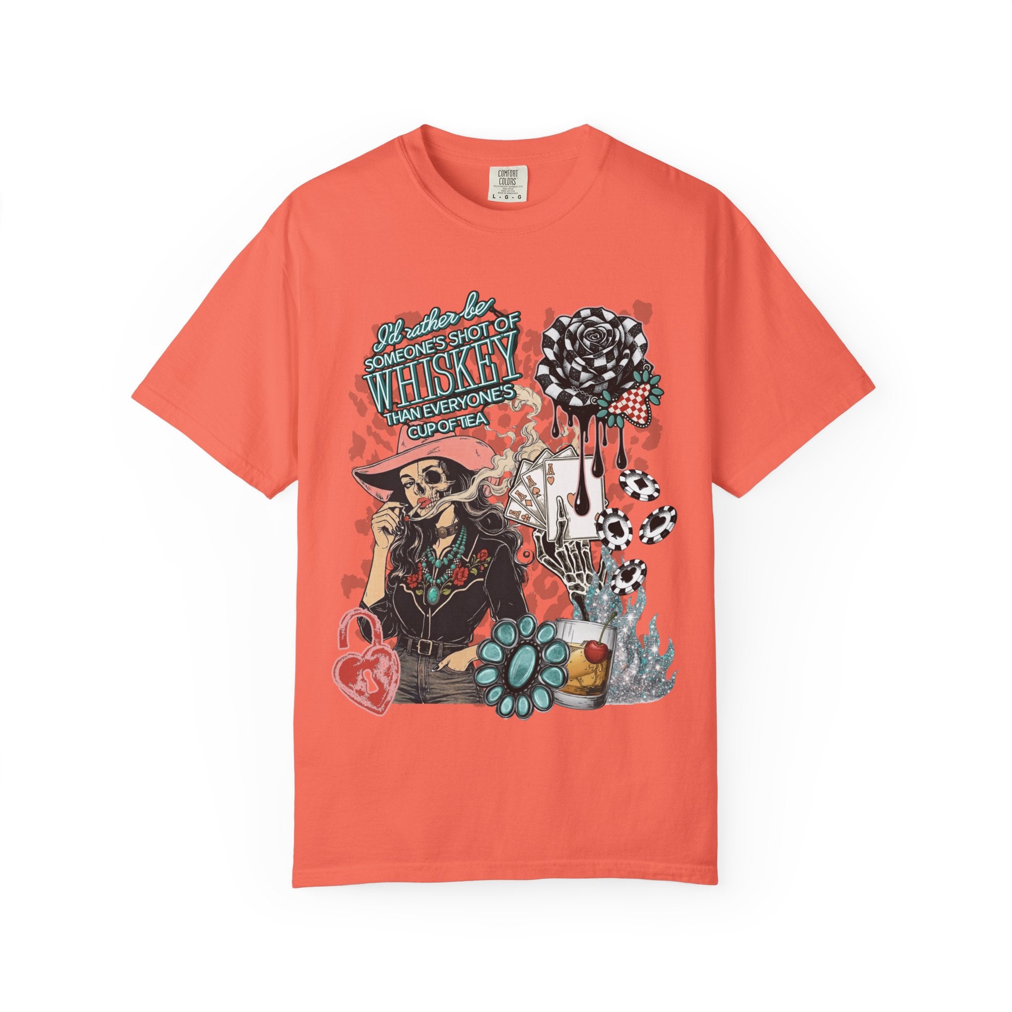 Whiskey Over Tea Graphic Tee - Comfort Colors
