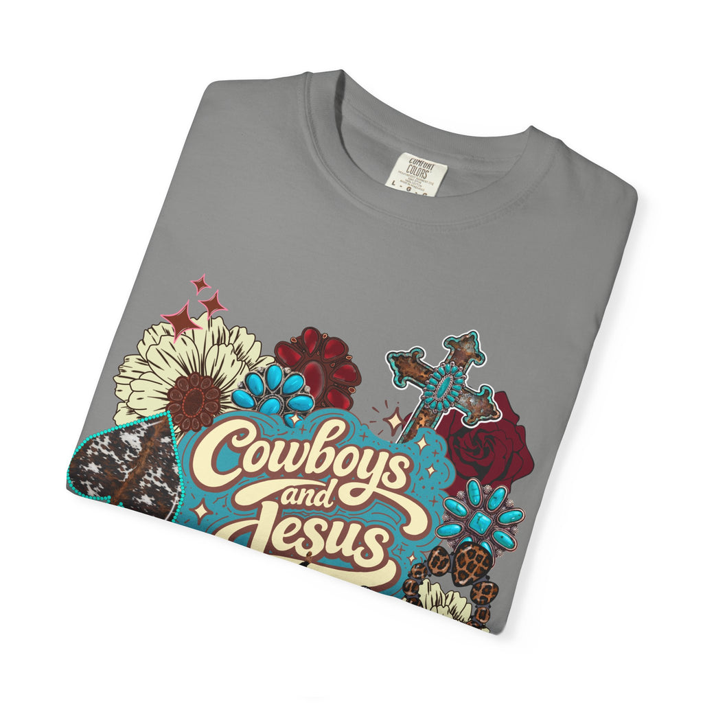 Cowboys & Jesus Graphic Tee - Comfort Colors
