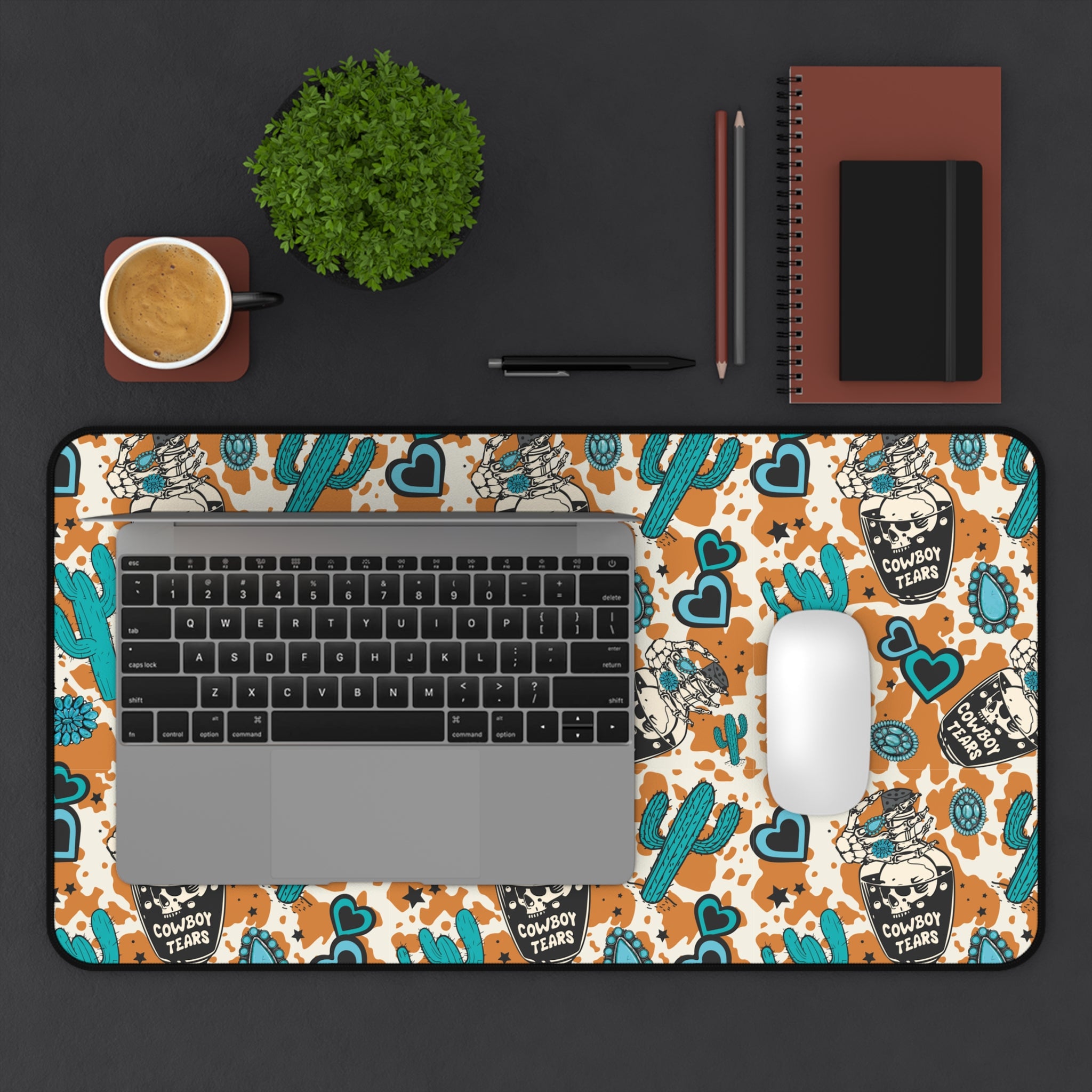 Cowboy Tears Pattern Desk Mat