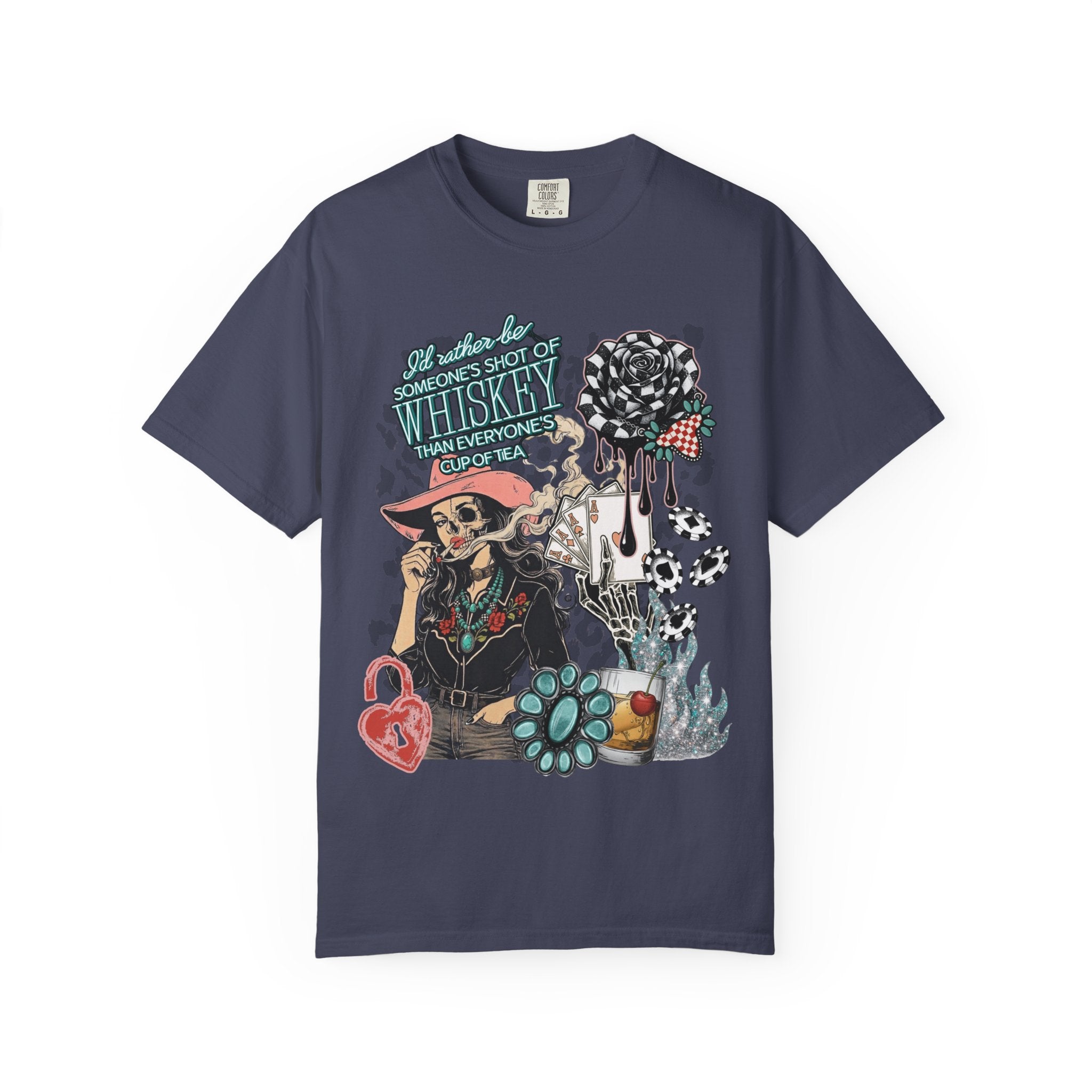 Whiskey Over Tea Graphic Tee - Comfort Colors