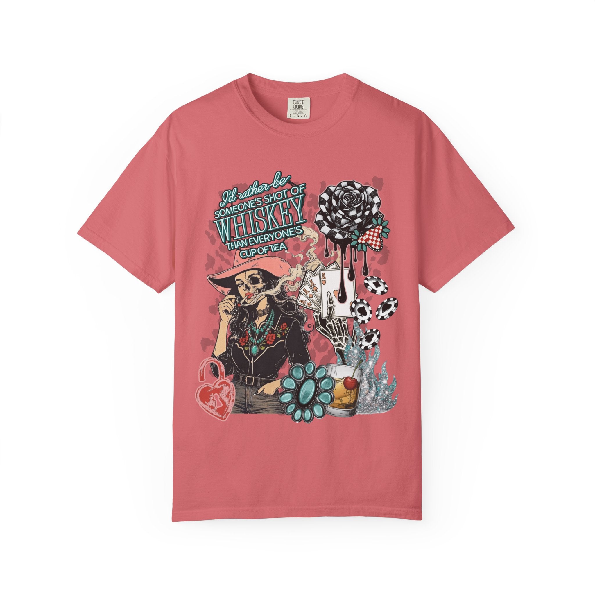 Whiskey Over Tea Graphic Tee - Comfort Colors