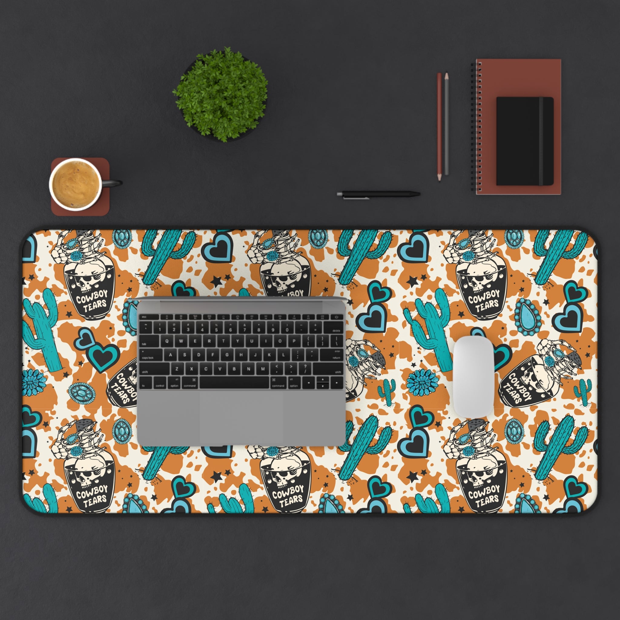 Cowboy Tears Pattern Desk Mat