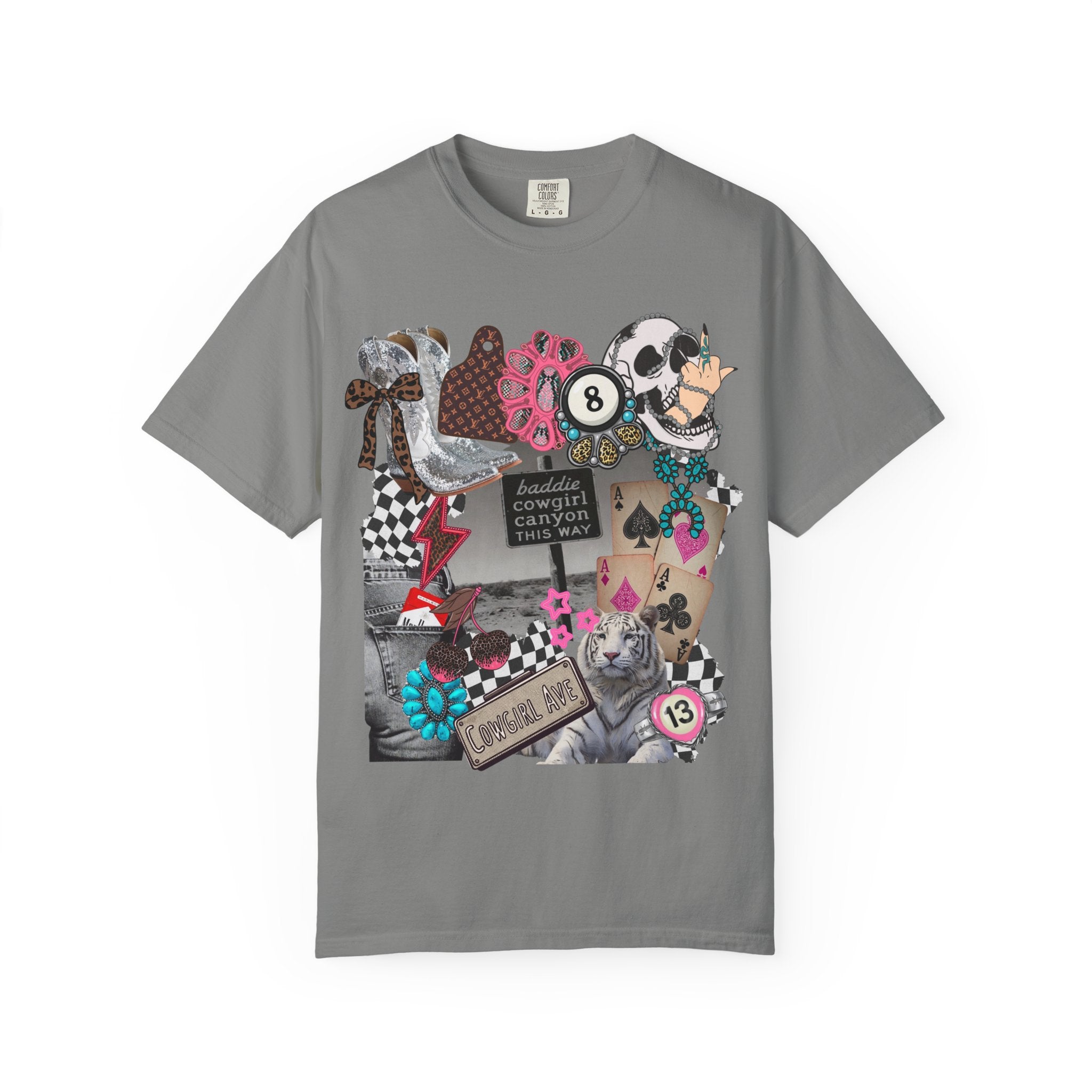 Baddie Cowgirl Canyon Graphic Tee - Comfort Colors