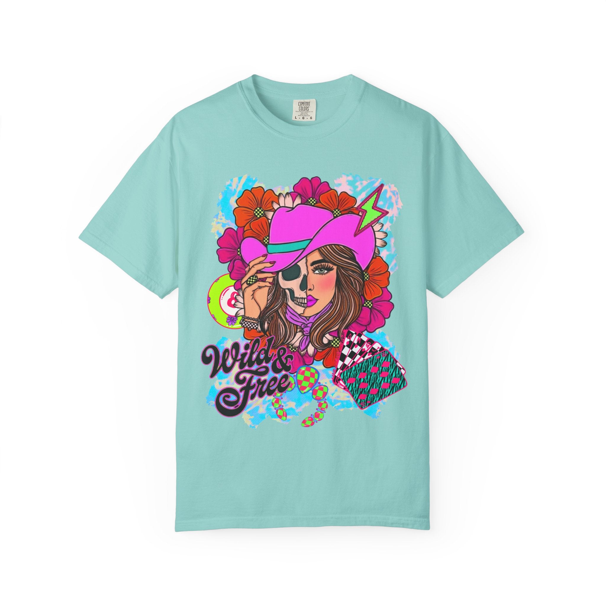 Wild & Free Cowgirl Graphic Tee - Comfort Colors