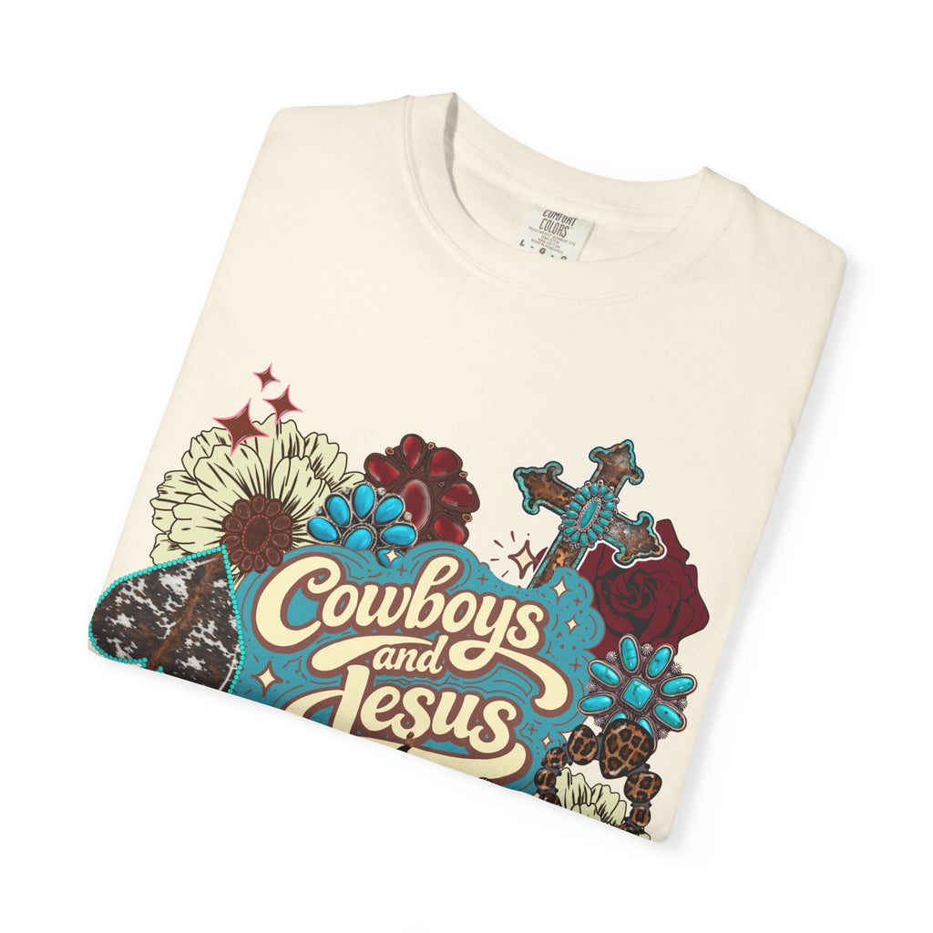 Cowboys & Jesus Graphic Tee - Comfort Colors