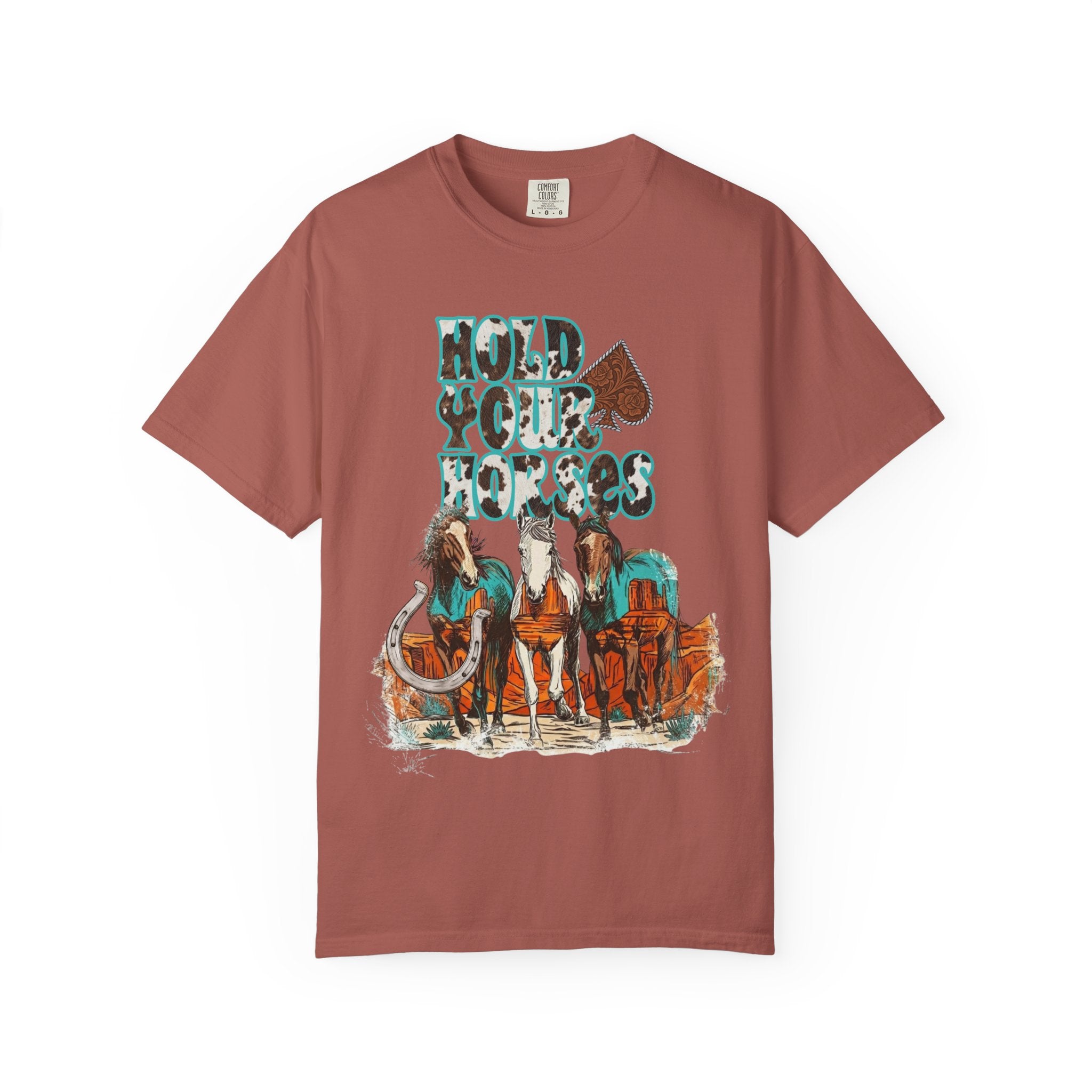 Hold Your Horses Graphic Tee - Comfort Colors