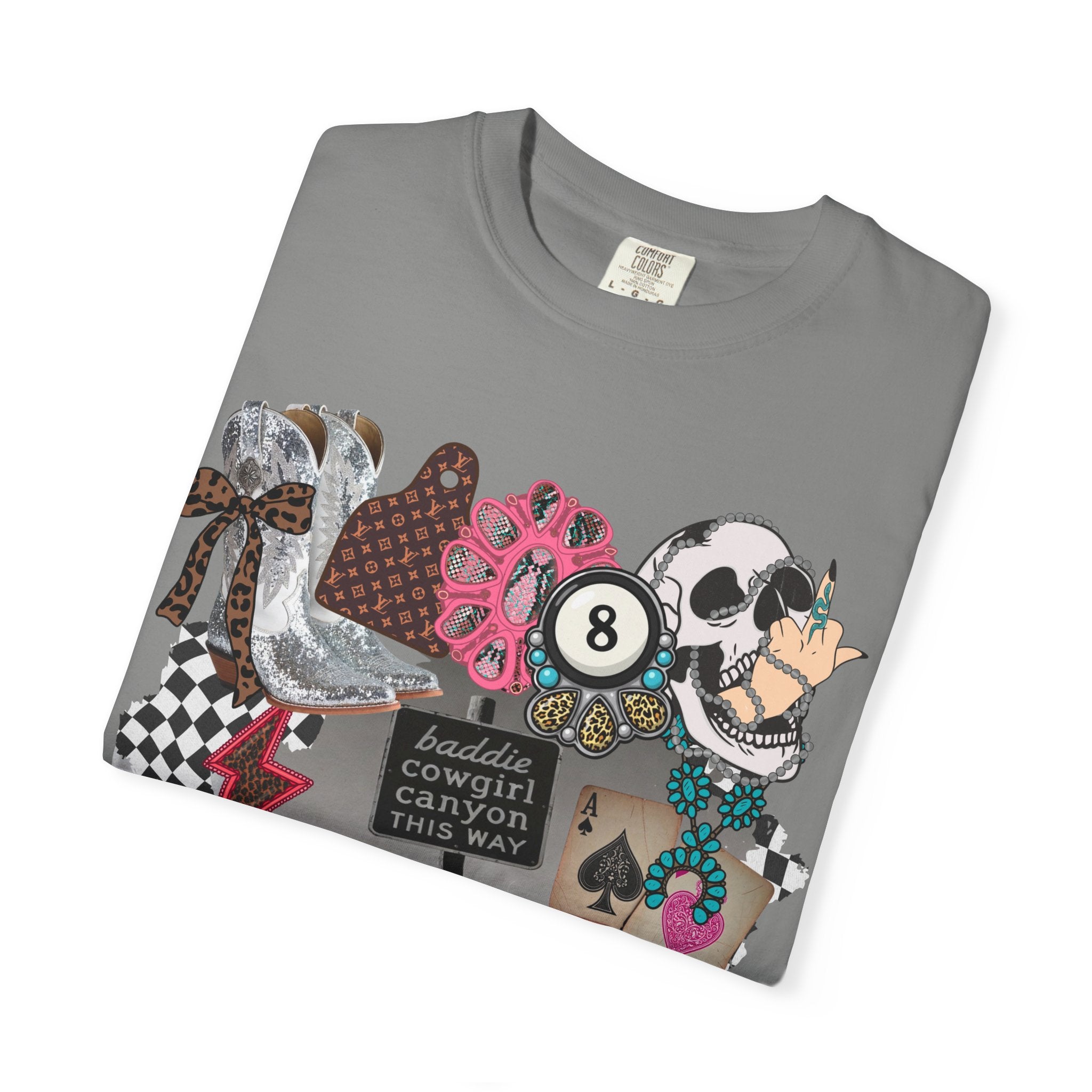 Baddie Cowgirl Canyon Graphic Tee - Comfort Colors