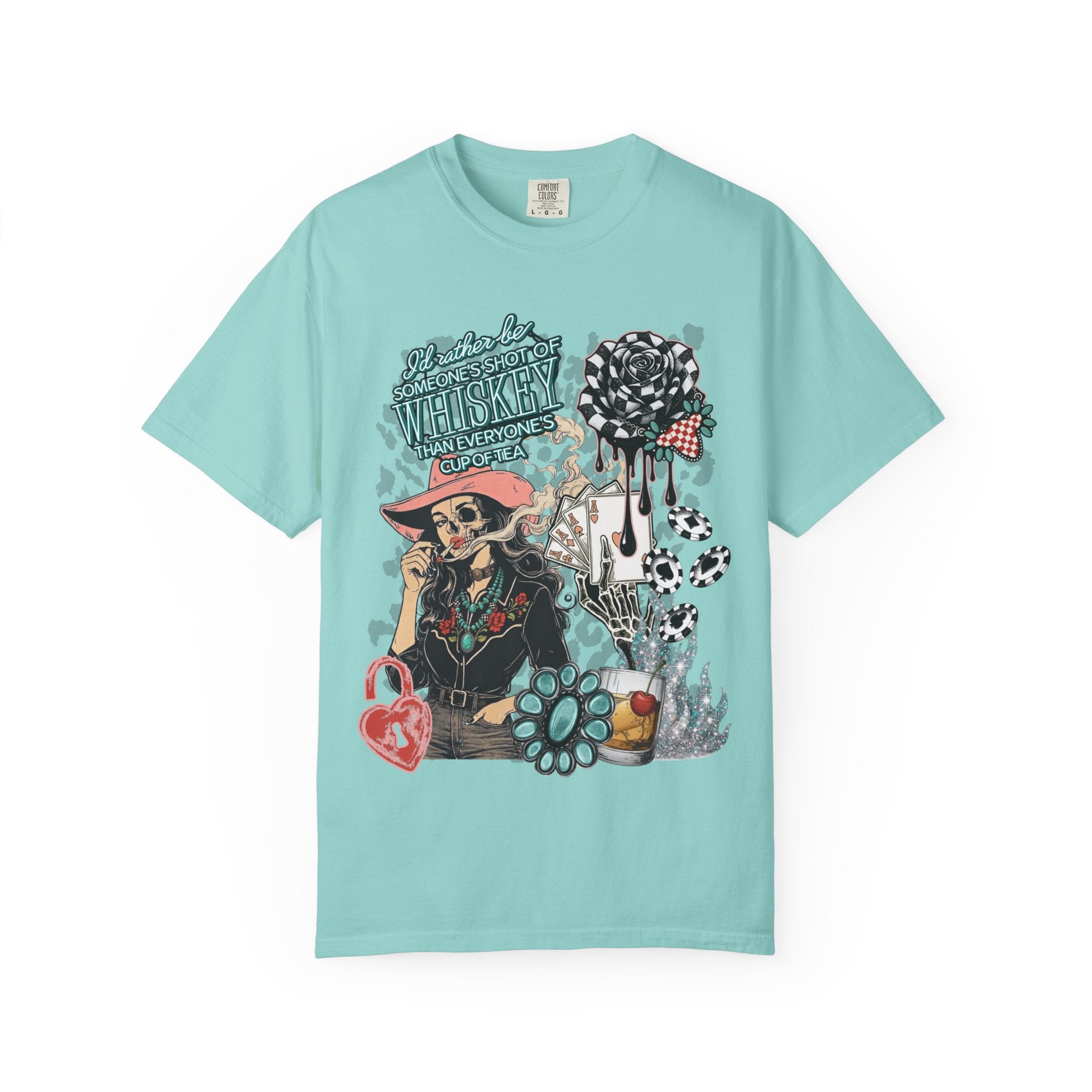 Whiskey Over Tea Graphic Tee - Comfort Colors