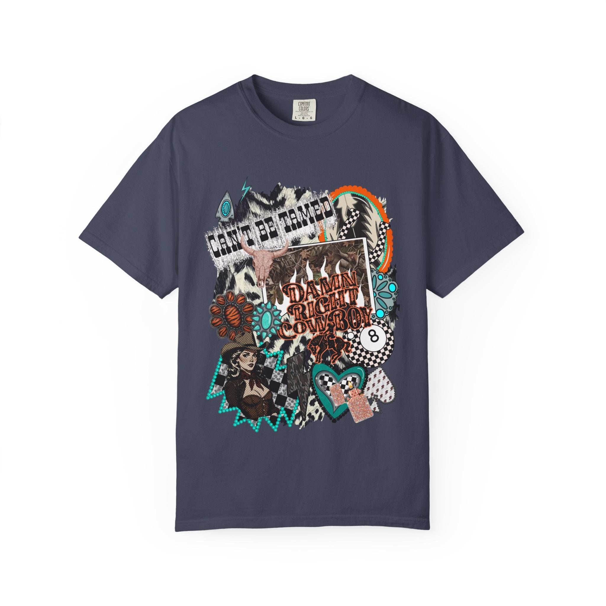 Damn Right Cowboy Graphic Tee - Comfort Colors