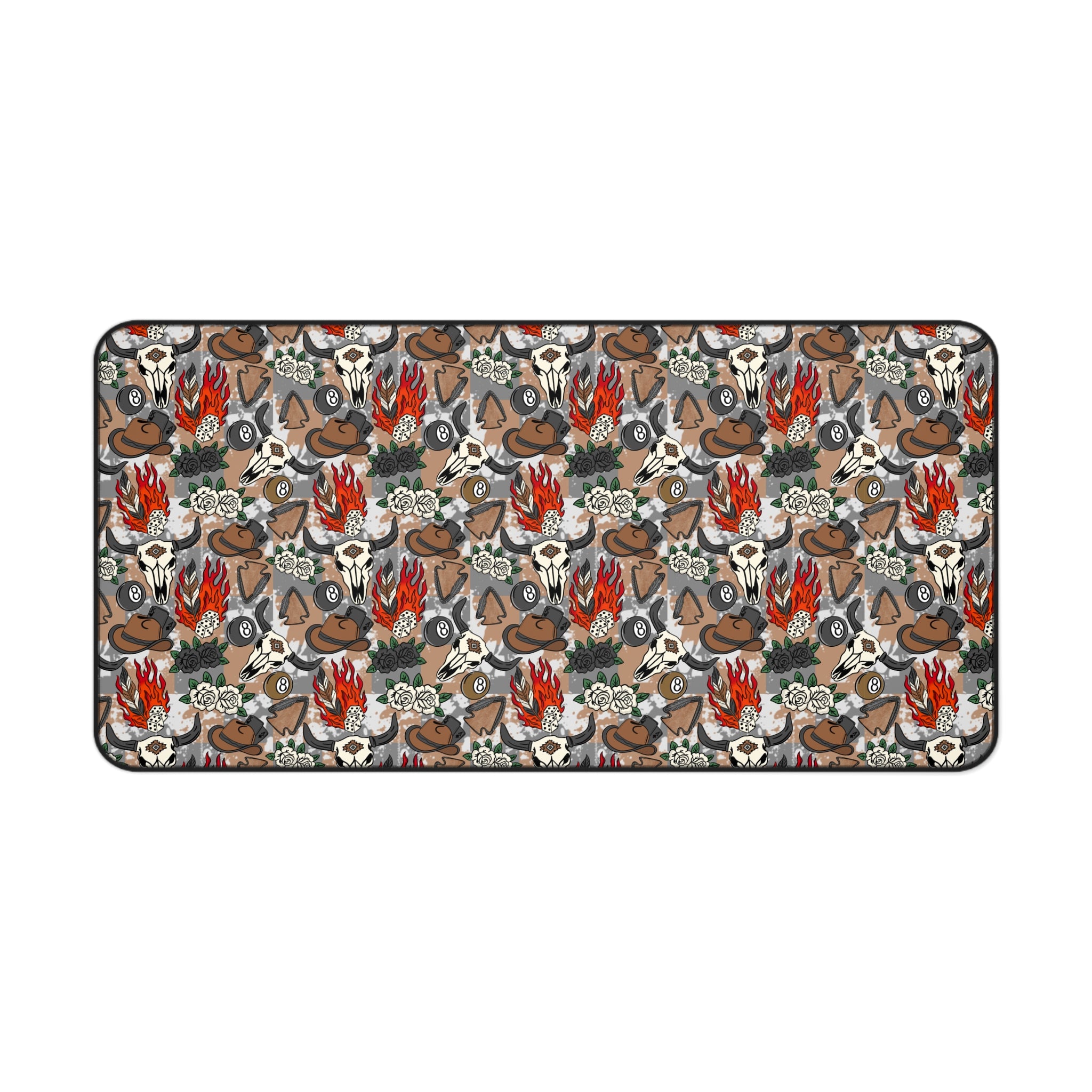 Longhorns & Cowboy Hats Desk Mat