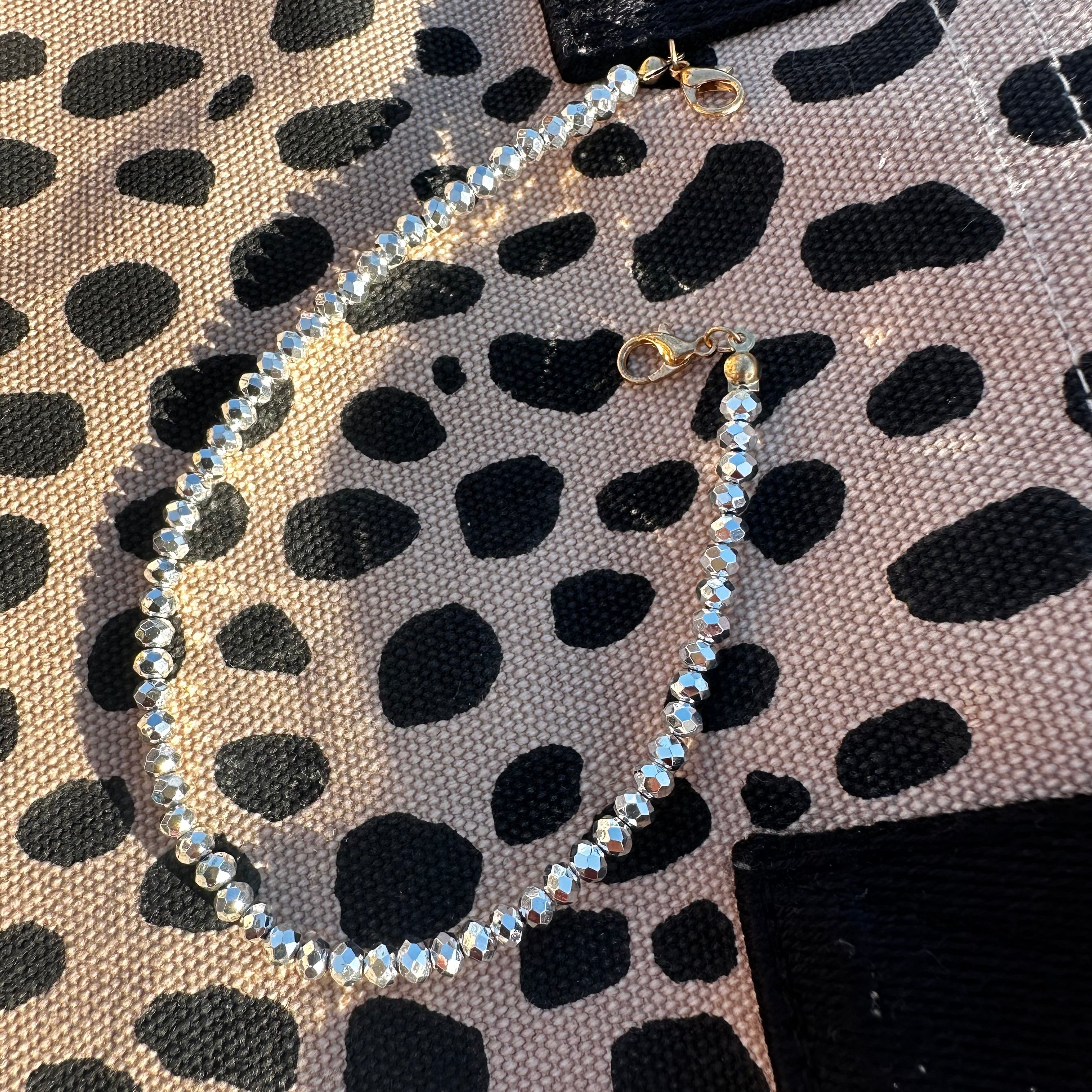 Sparkle Diamond Cut Glass Hat Chain