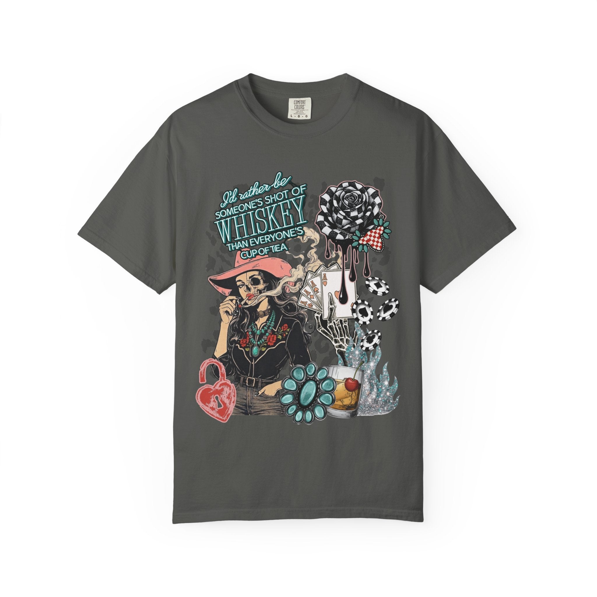 Whiskey Over Tea Graphic Tee - Comfort Colors