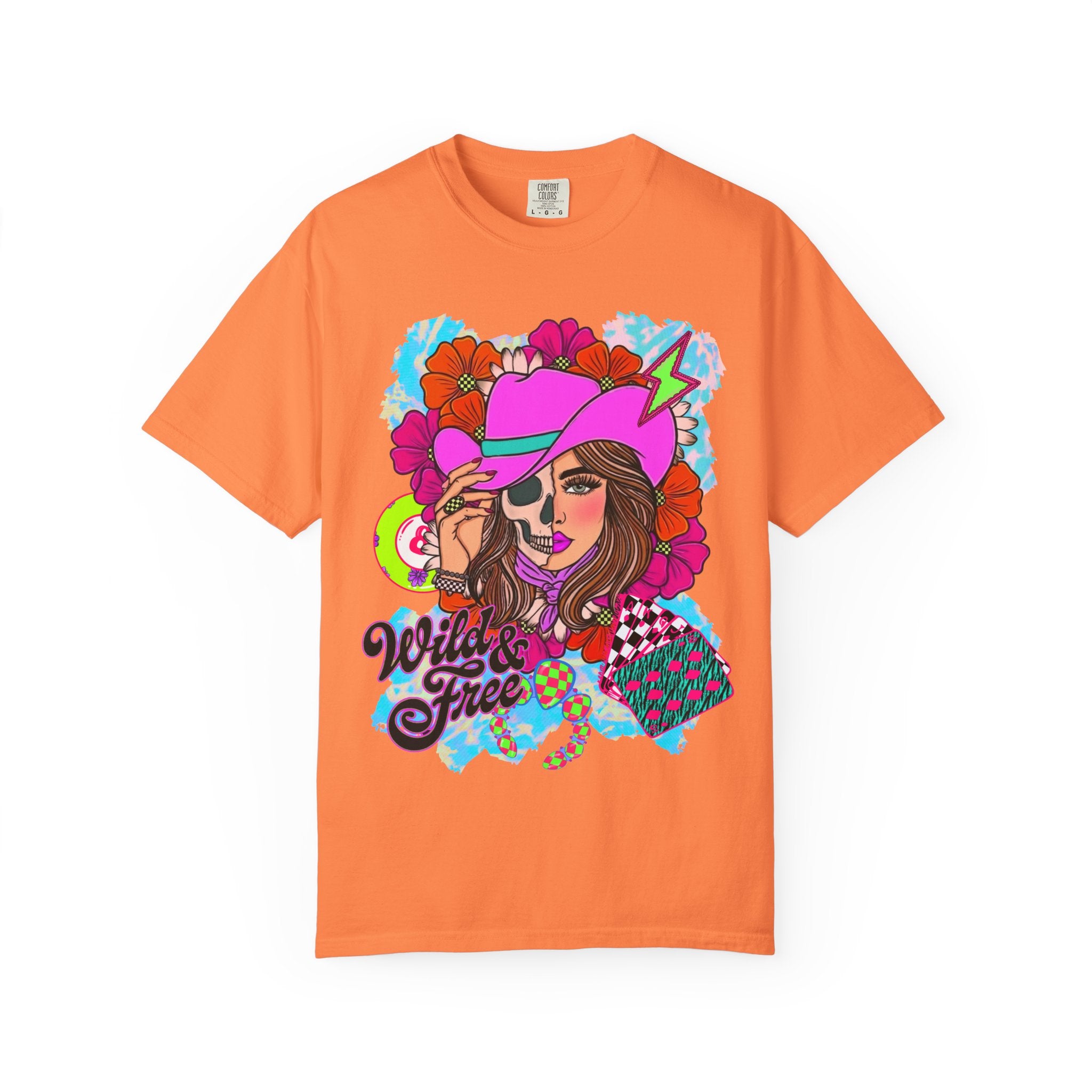 Wild & Free Cowgirl Graphic Tee - Comfort Colors