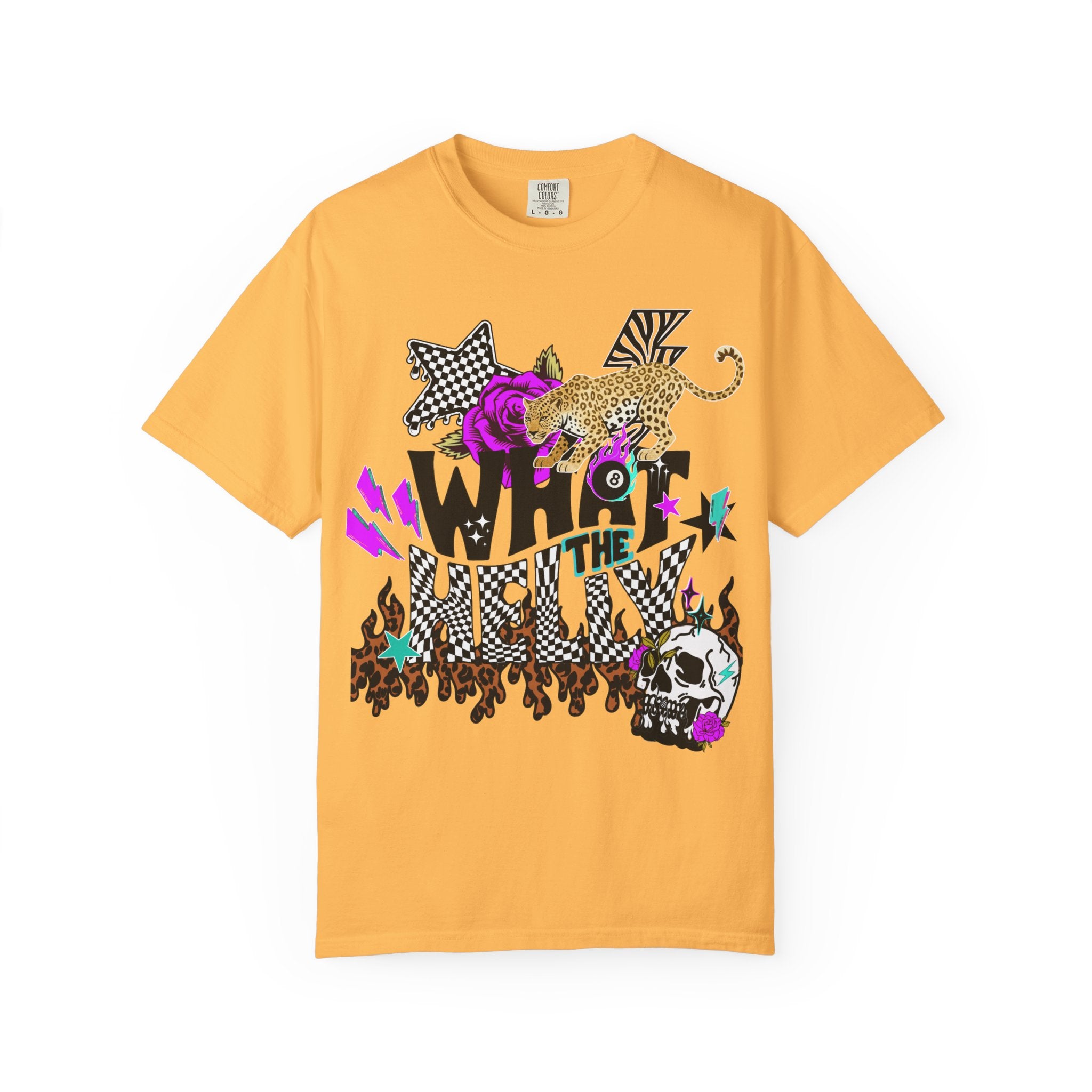 What the Helly (Purple) Graphic Tee - Comfort Colors