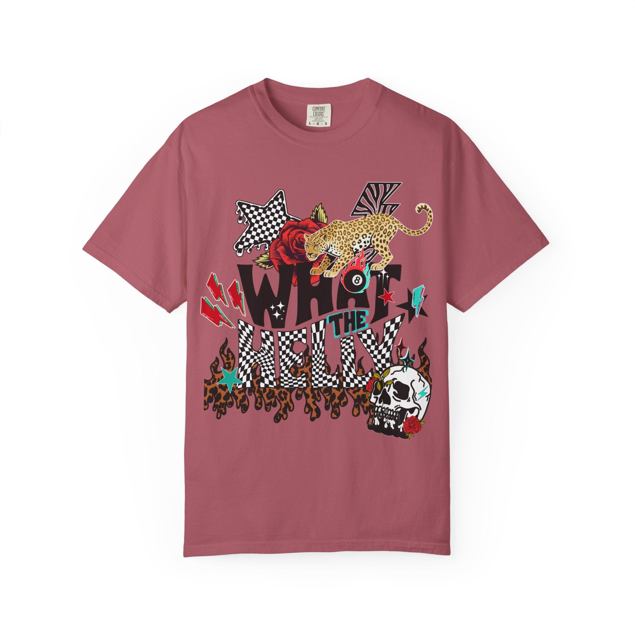 What the Helly (Red) Graphic Tee - Comfort Colors