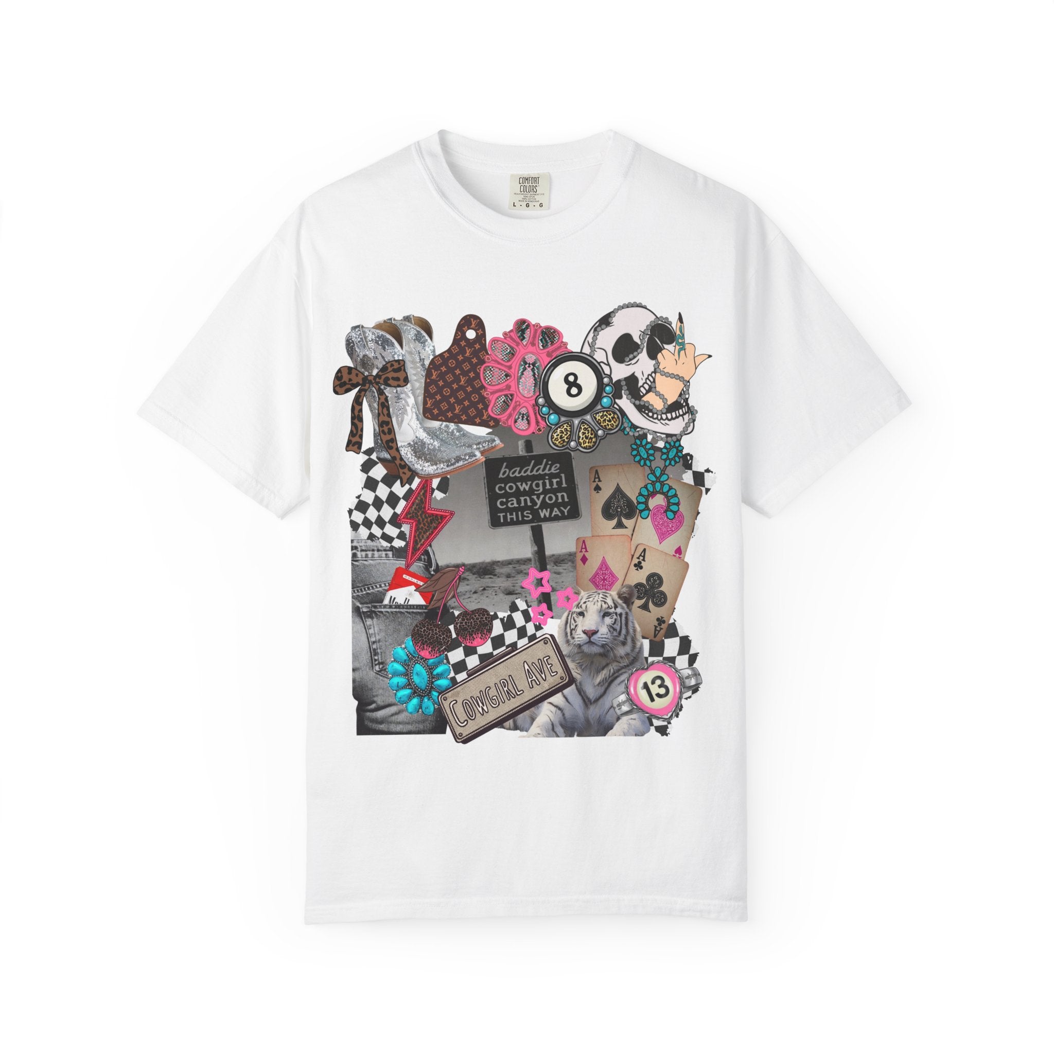 Baddie Cowgirl Canyon Graphic Tee - Comfort Colors