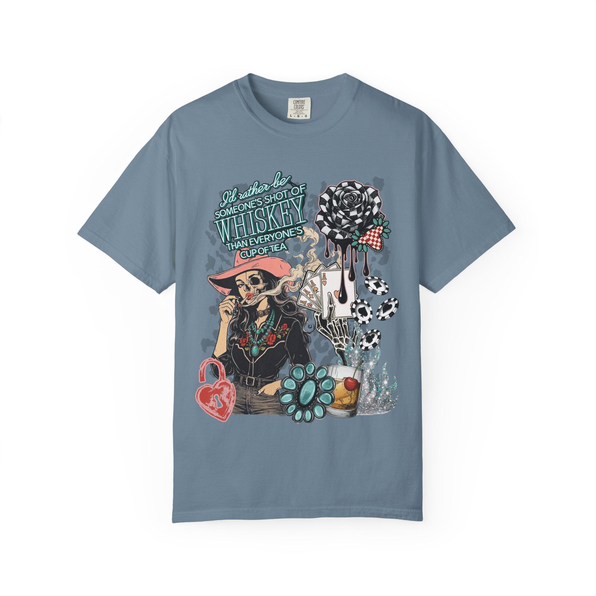 Whiskey Over Tea Graphic Tee - Comfort Colors