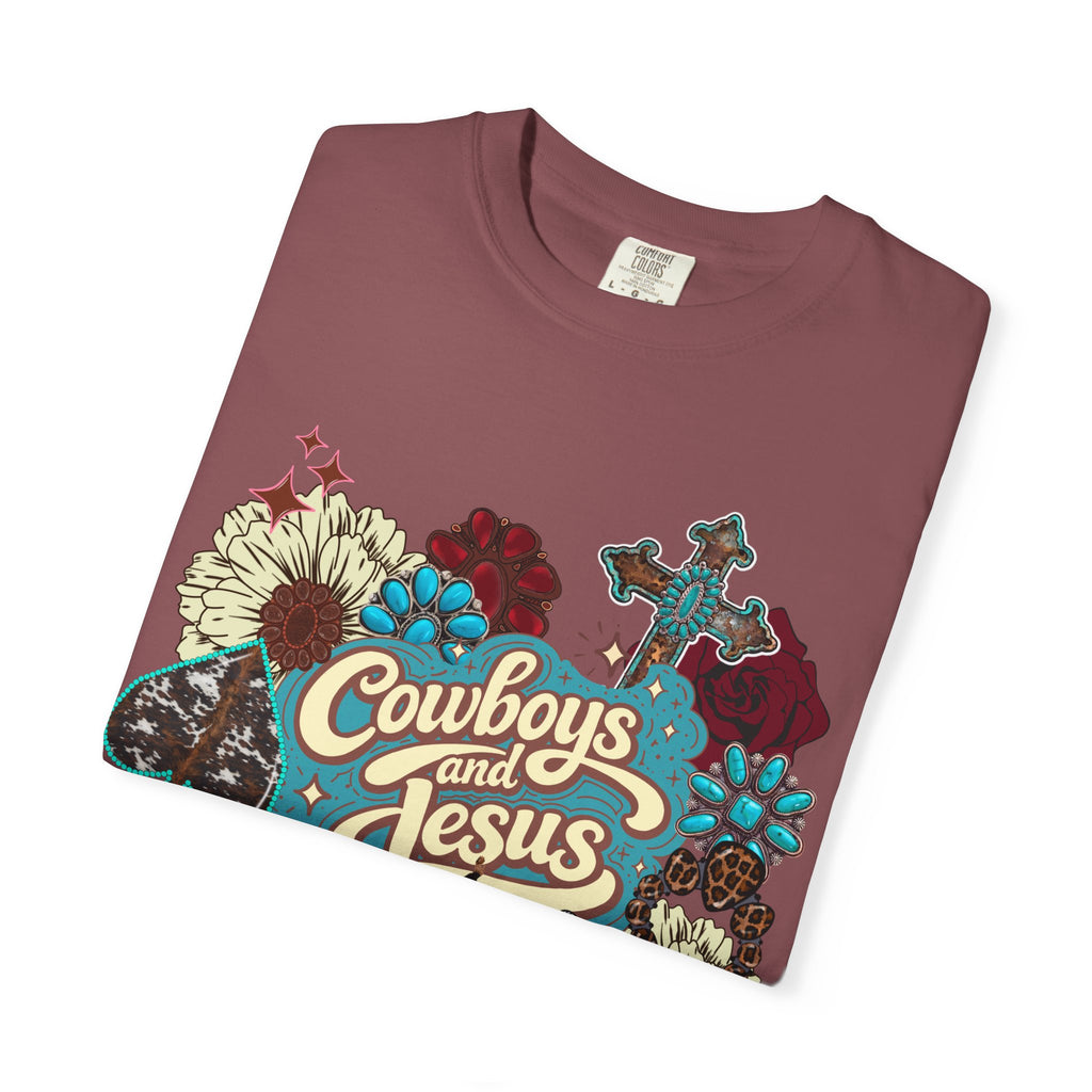 Cowboys & Jesus Graphic Tee - Comfort Colors