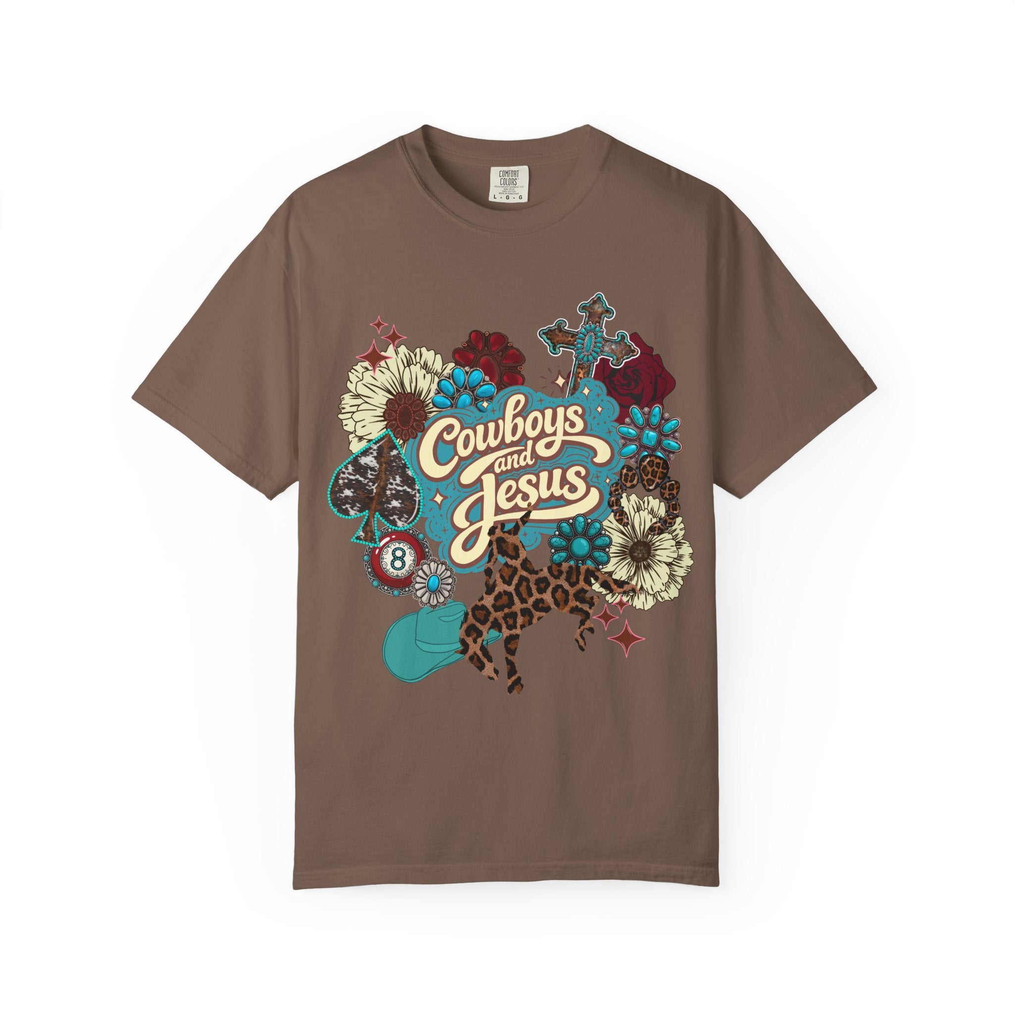 Cowboys & Jesus Graphic Tee - Comfort Colors