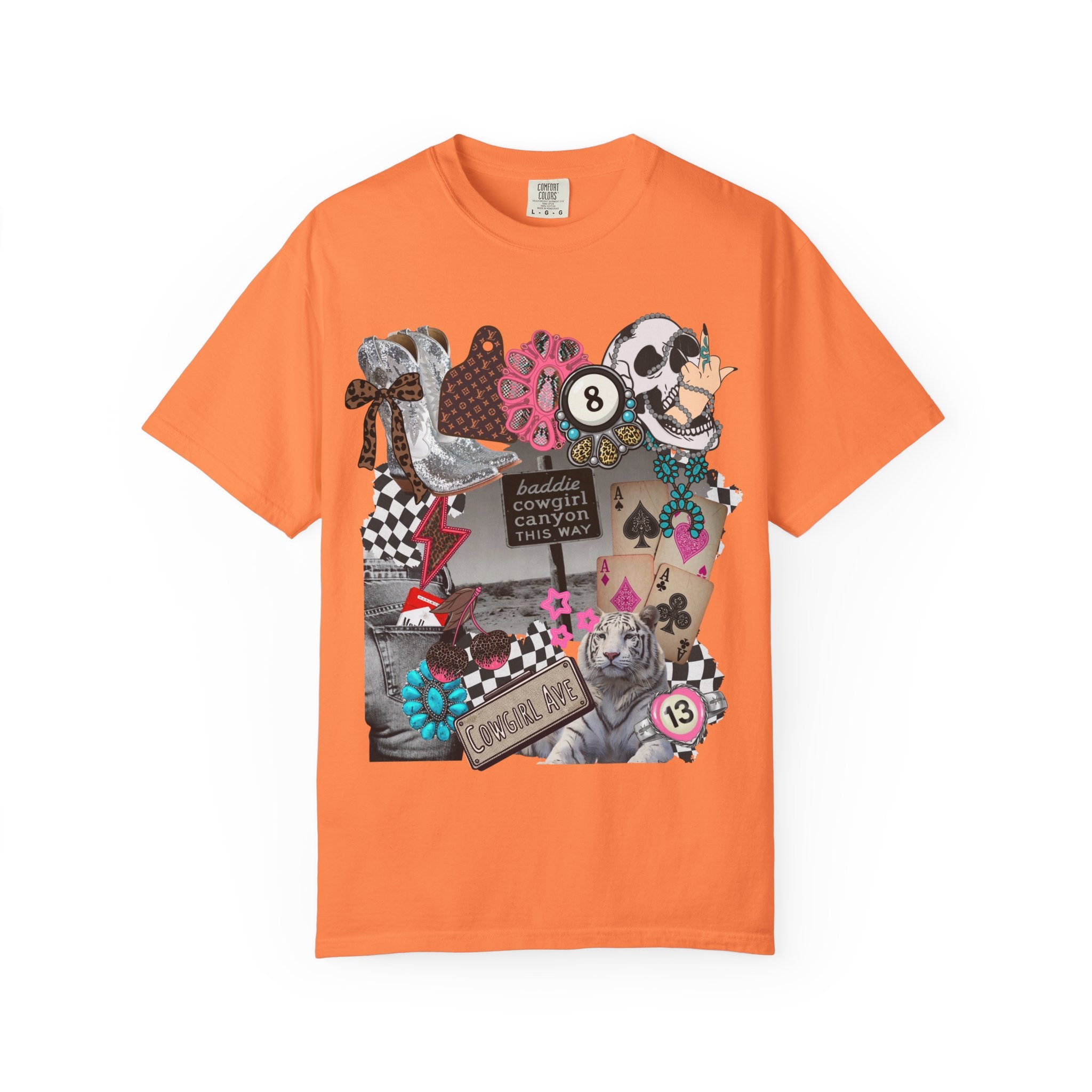 Baddie Cowgirl Canyon Graphic Tee - Comfort Colors