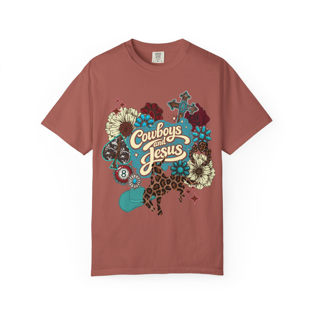 Cowboys & Jesus Graphic Tee - Comfort Colors