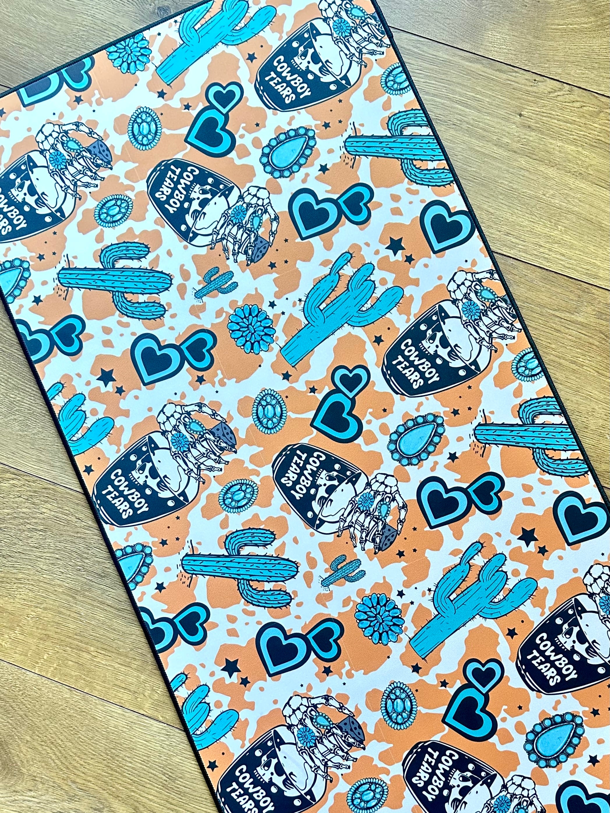 Cowboy Tears Pattern Desk Mat