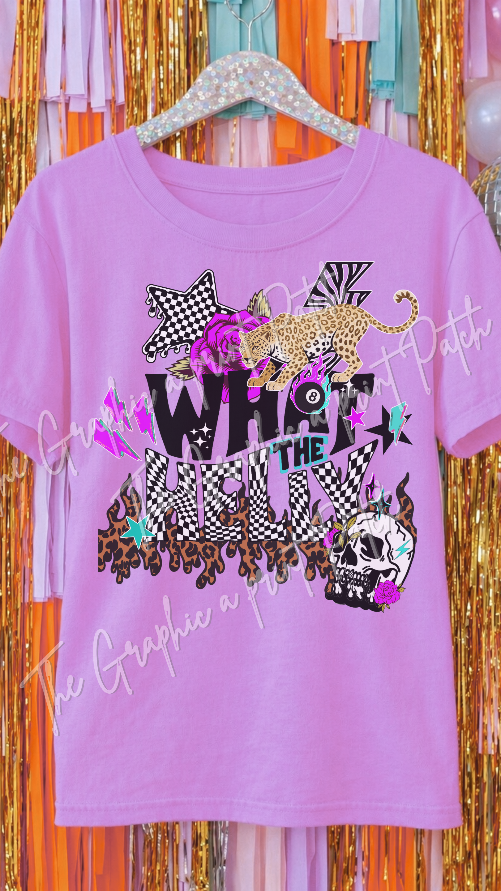 What the Helly (Purple) Graphic Tee - Comfort Colors