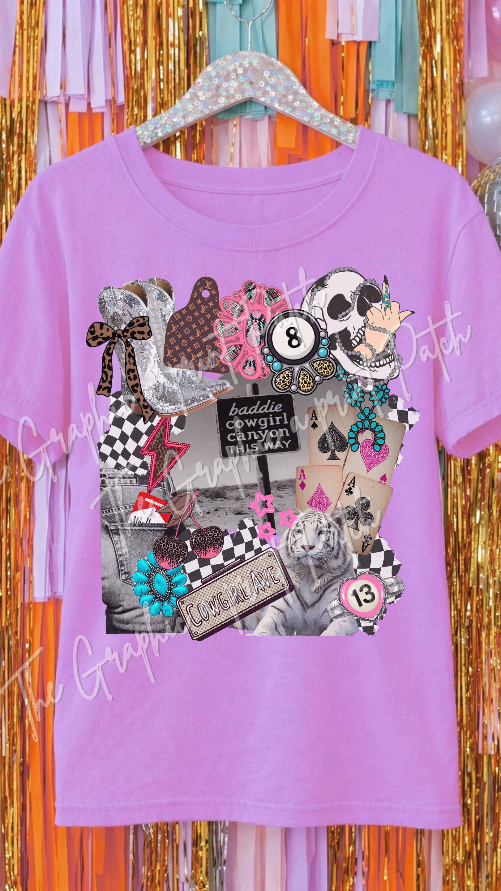 Baddie Cowgirl Canyon Graphic Tee - Comfort Colors