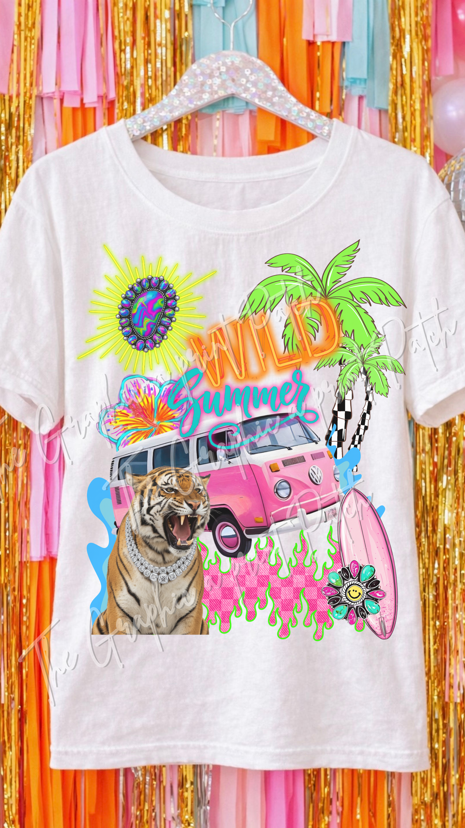 Wild Summer Graphic Tee - Comfort Colors