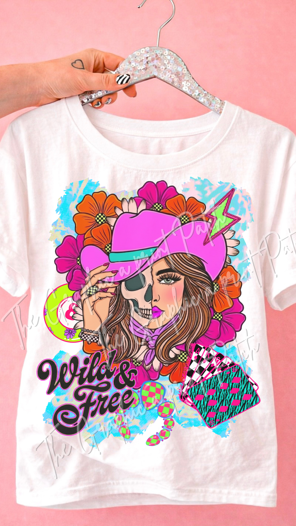 Wild & Free Cowgirl Graphic Tee - Comfort Colors