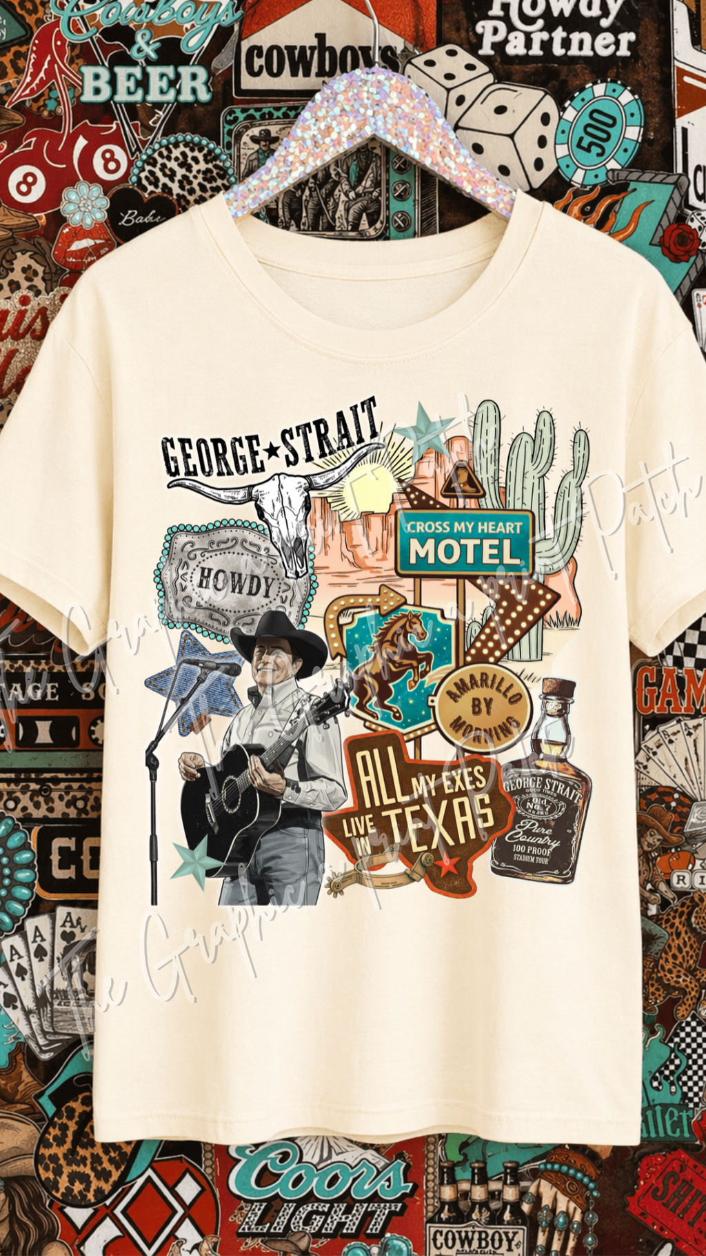 George Strait Collage Graphic Tee - Comfort Colors