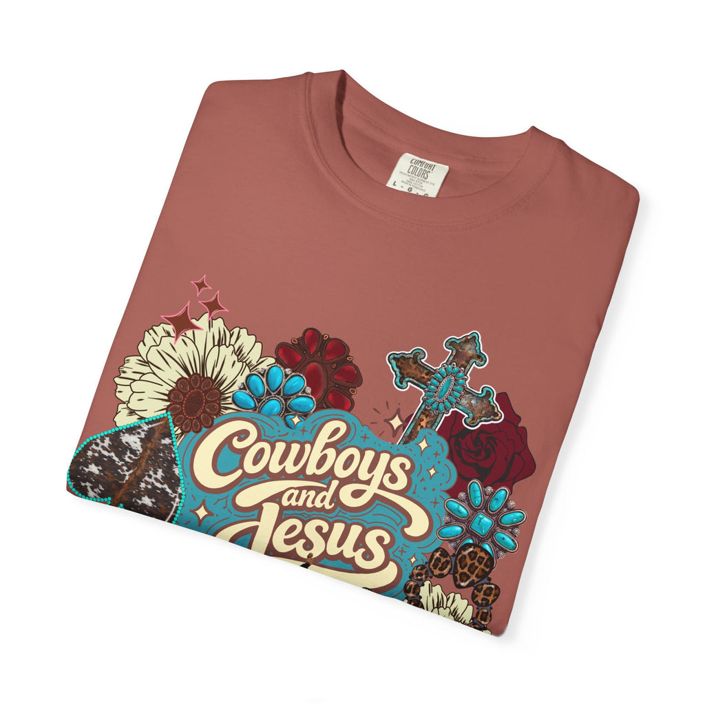 Cowboys & Jesus Graphic Tee - Comfort Colors