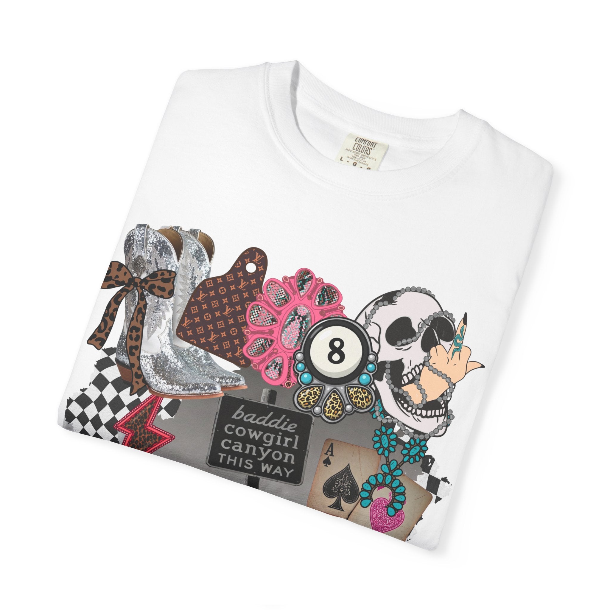 Baddie Cowgirl Canyon Graphic Tee - Comfort Colors