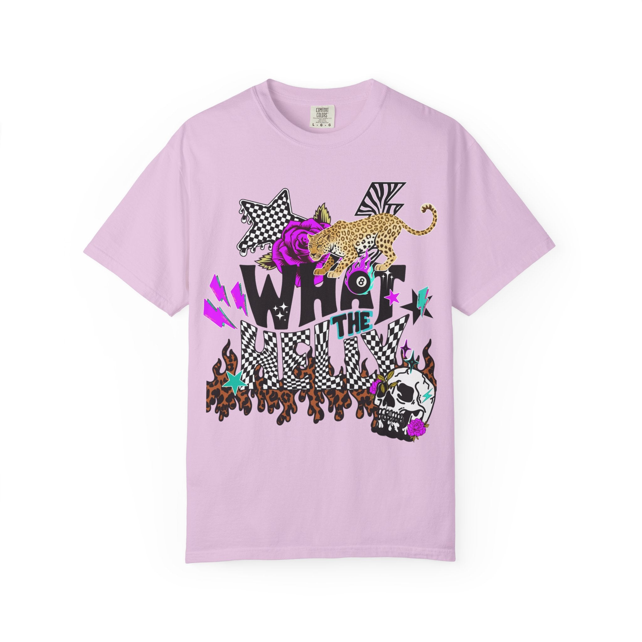 What the Helly (Purple) Graphic Tee - Comfort Colors