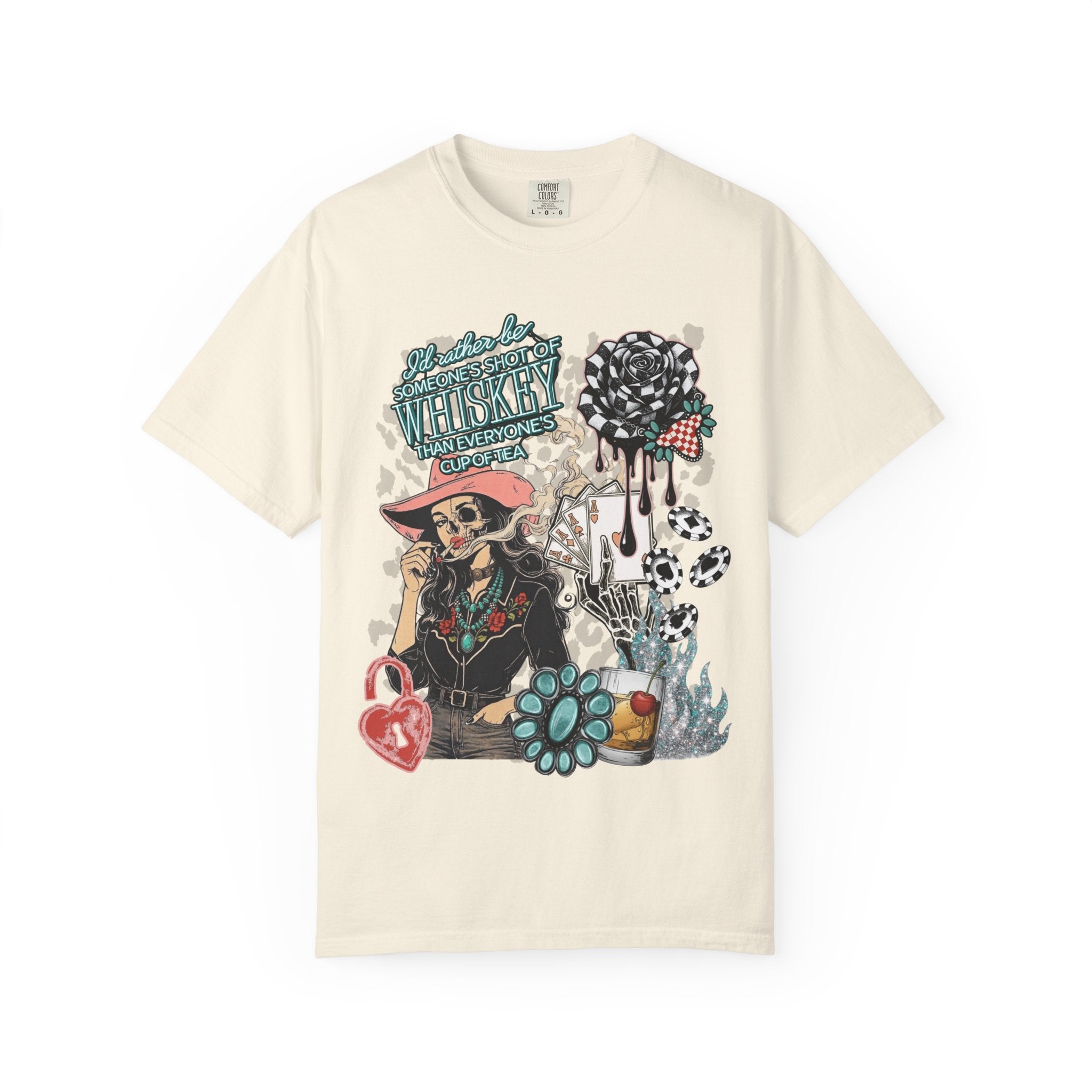 Whiskey Over Tea Graphic Tee - Comfort Colors